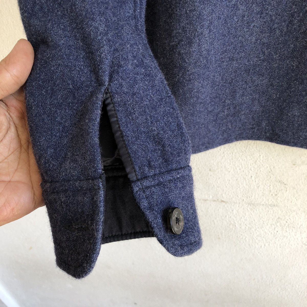 Blue Blue Japan BLUE BLUE button up wool shirt Size S / US 4 / IT 40 - 9 Thumbnail