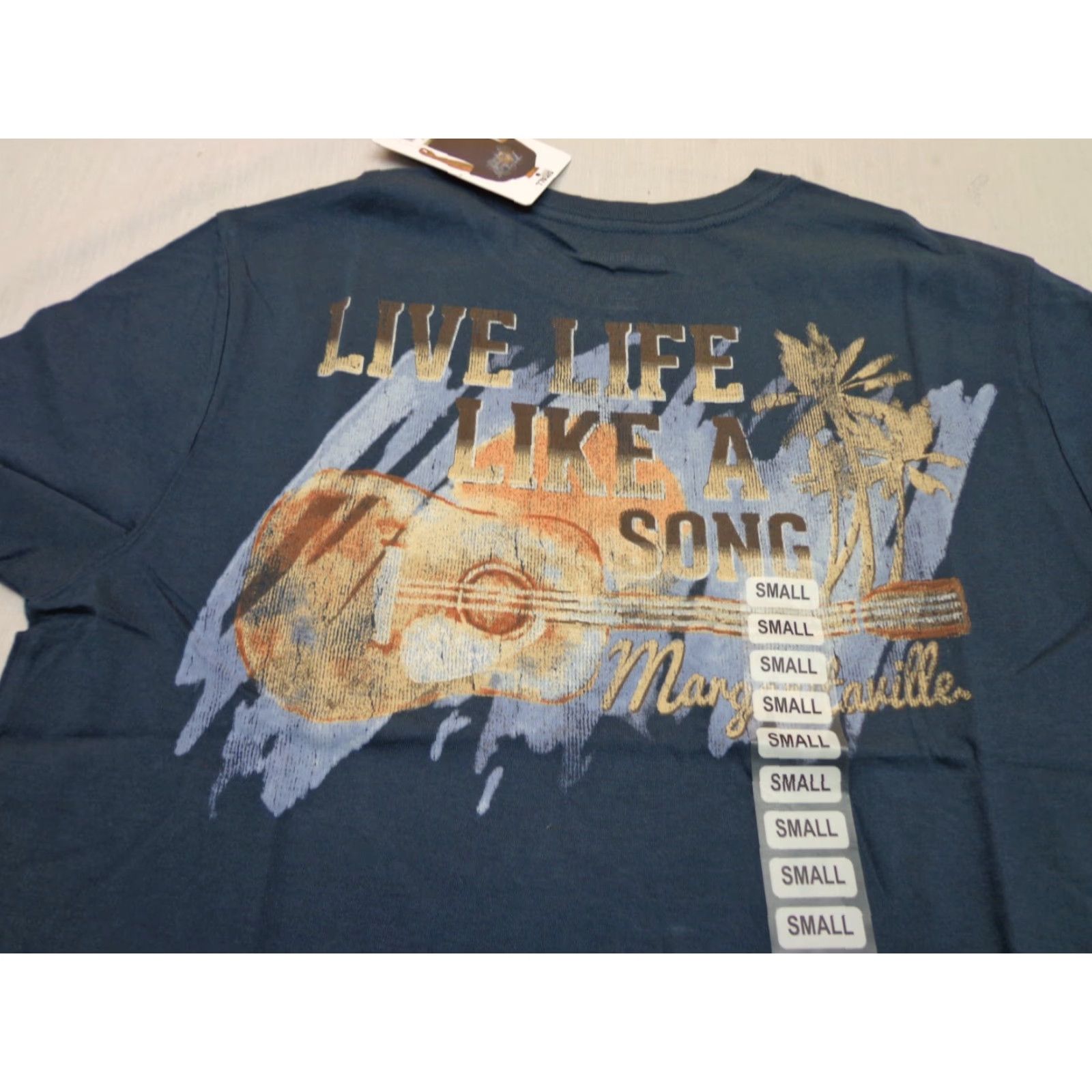 Alife Margaritaville T Shirt Pocket BLUE Crew Neck Short Sleeve 100% Cotton Small Mens LIVE LIFE LIKE A SONG Size US S / EU 44-46 / 1 - 2 Thumbnail