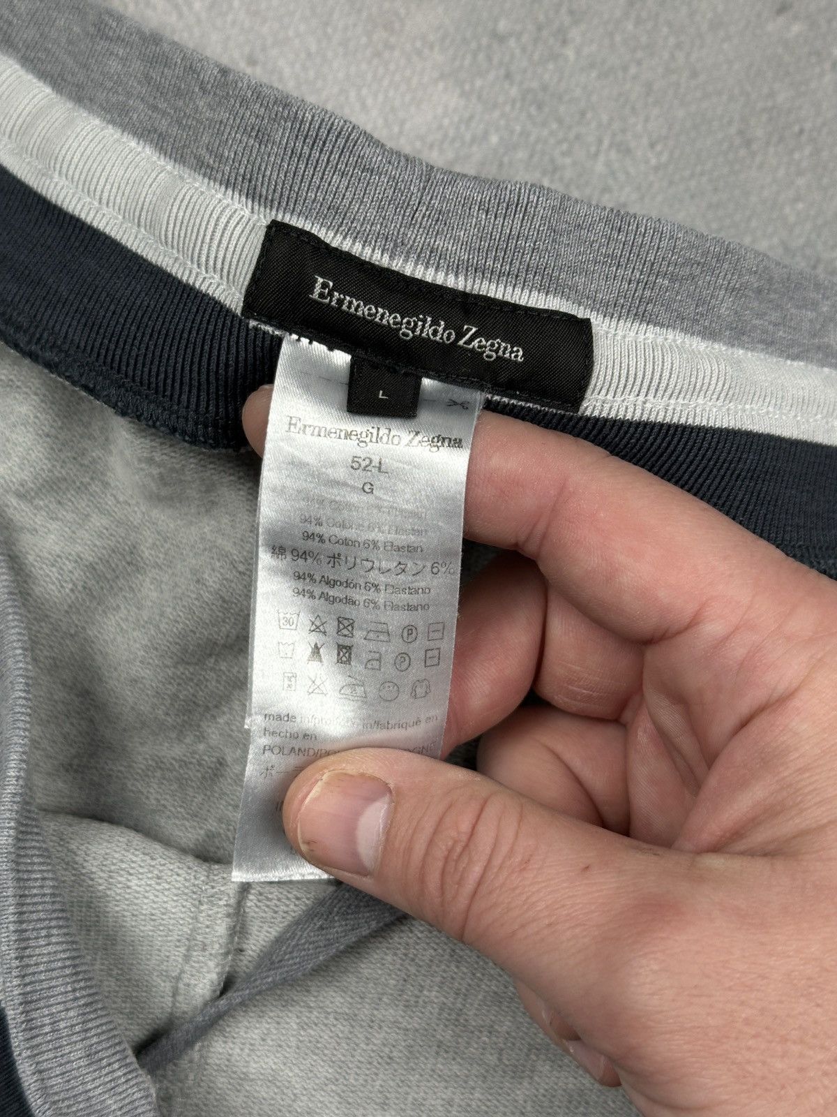 Ermenegildo Zegna Ermenegildo Zegna Luxury Sweatpants Grey Minimalist Lounge Size US 34 / EU 50 - 10 Thumbnail