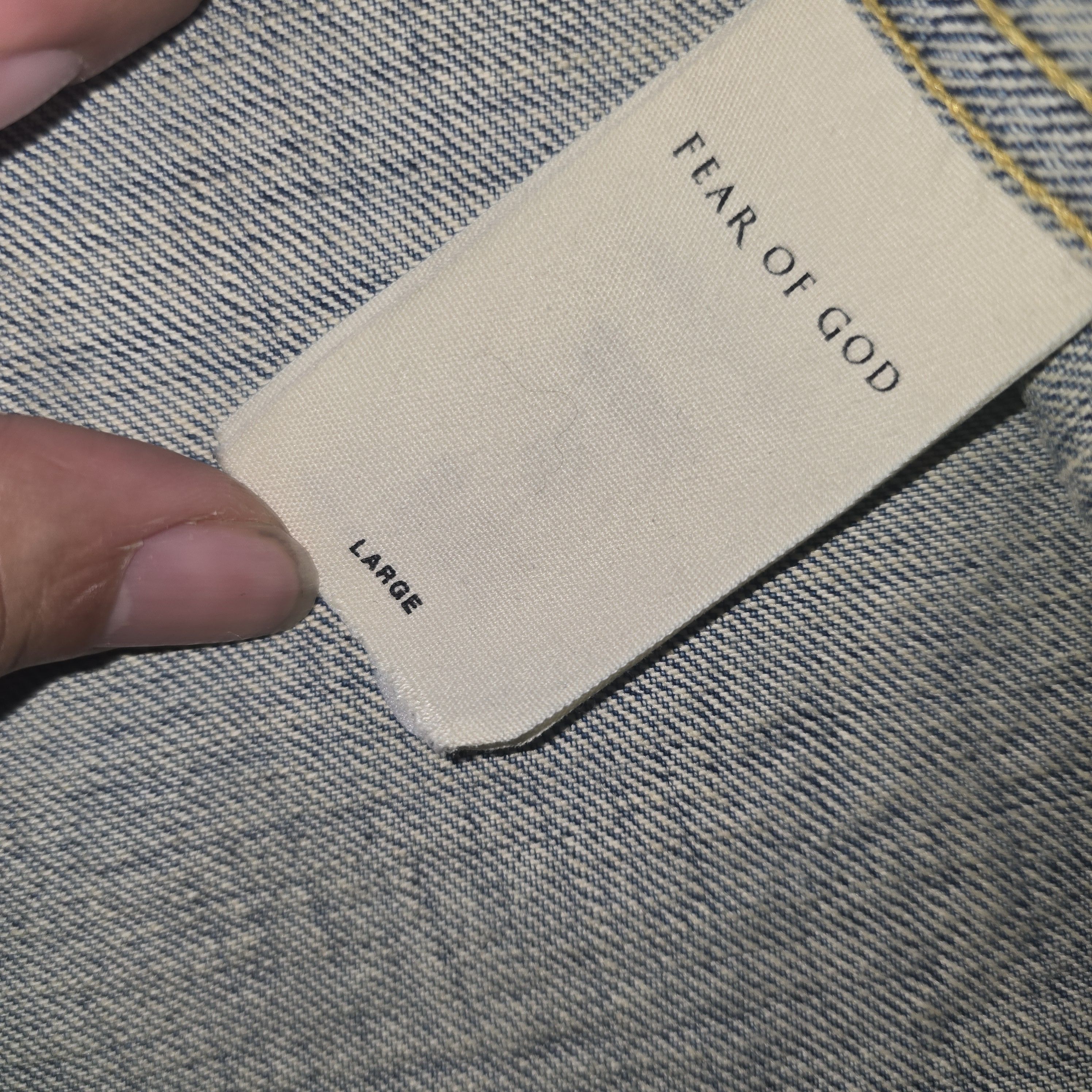 Fear of God Fear of god Corduroy Collar Denim Long Jacket size L rare Size US L / EU 52-54 / 3 - 5 Thumbnail