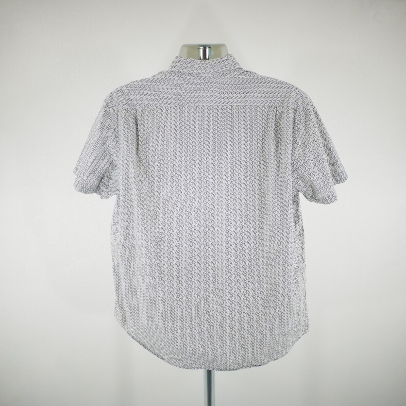 Michael Kors Michael Kors XL Classic Fit White Blue Paisley Collared Shor Size US XL / EU 56 / 4 - 5 Thumbnail