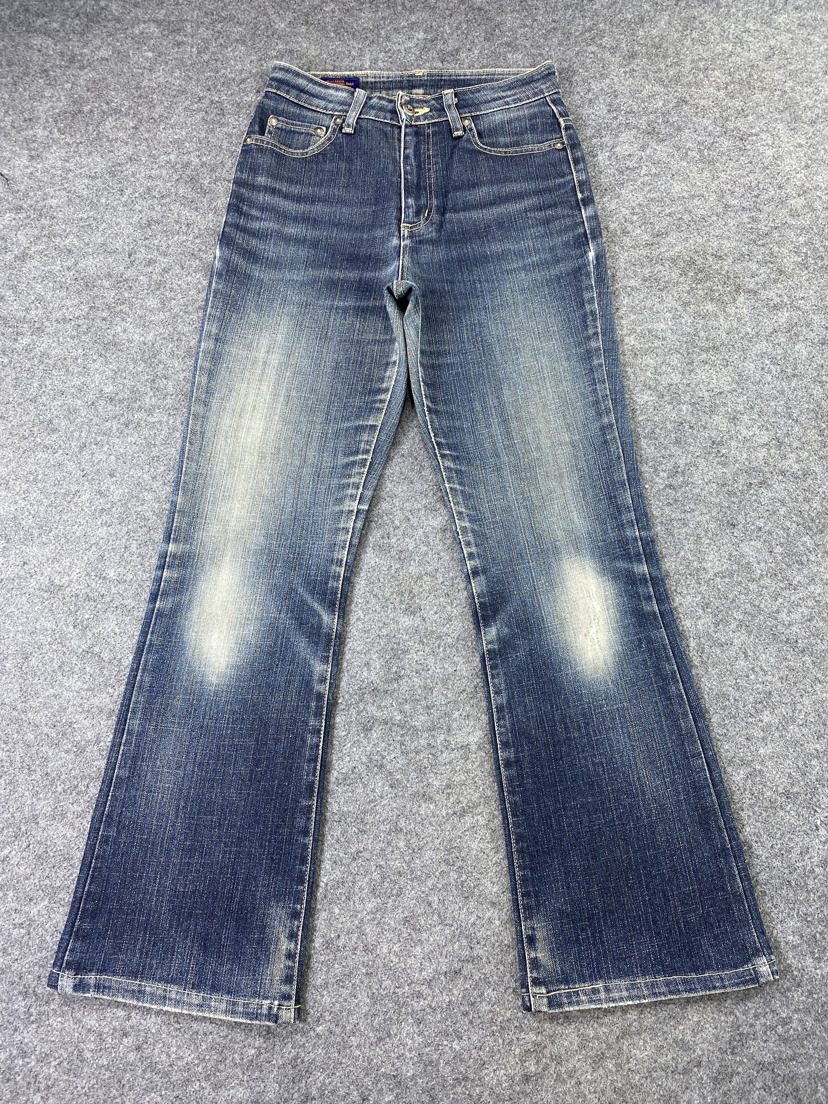 Edwin Vintage Edwin Distressed Wash Flare Jeans - J1076 Size 26" / US 2 / IT 38 - 2 Thumbnail
