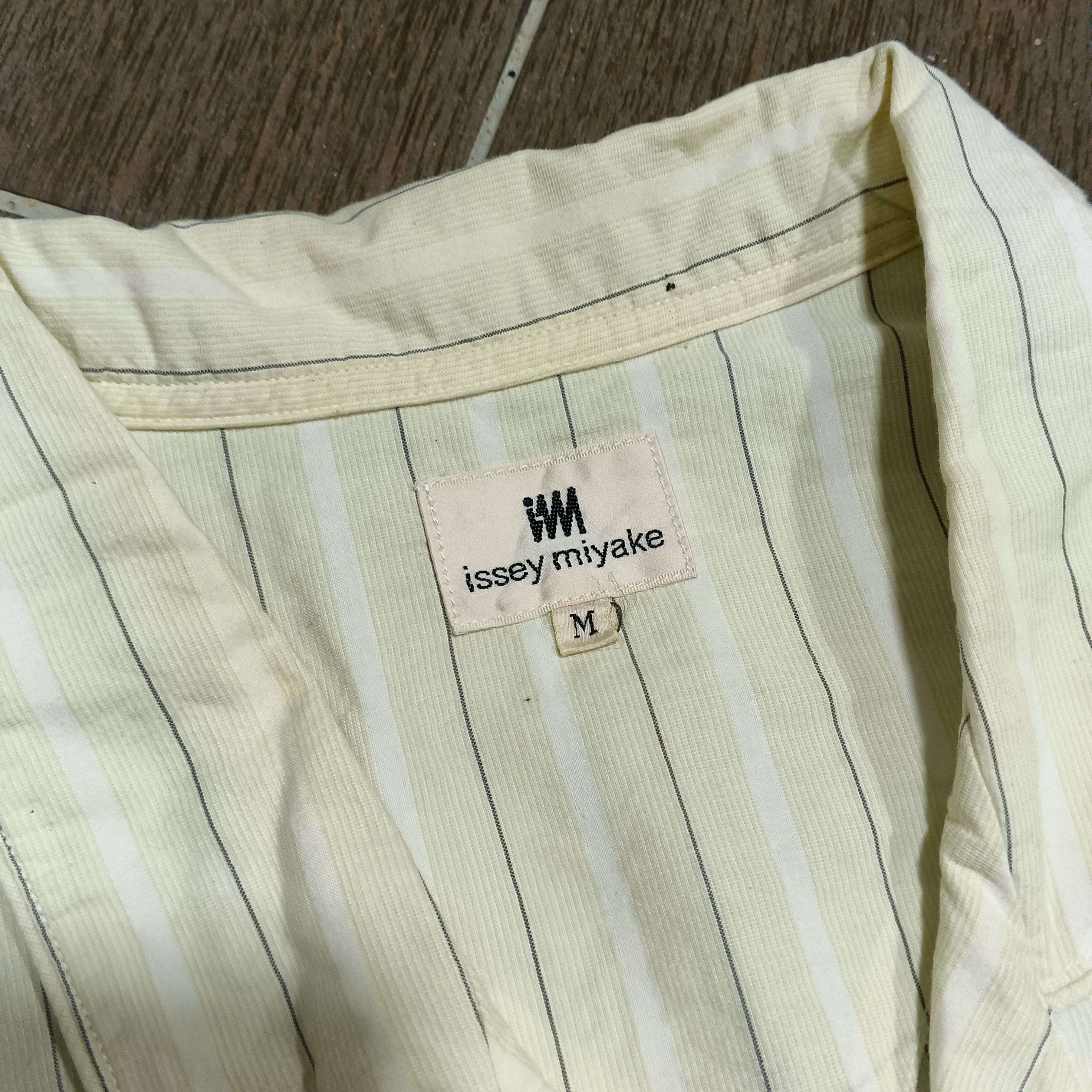 Issey Miyake Vintage Japanese Brand Issey Miyake Linen Blend Stripes Size US M / EU 48-50 / 2 - 7 Thumbnail