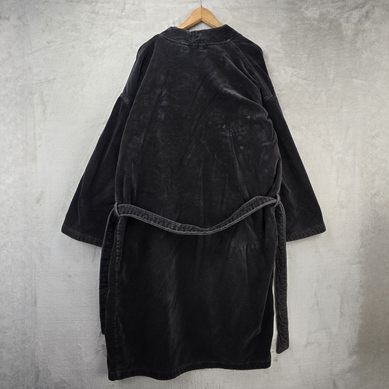 Polo Ralph Lauren Polo Ralph Lauren Bath Robe Mens L/XL Black Terry Pockets Size ONE SIZE - 10 Thumbnail