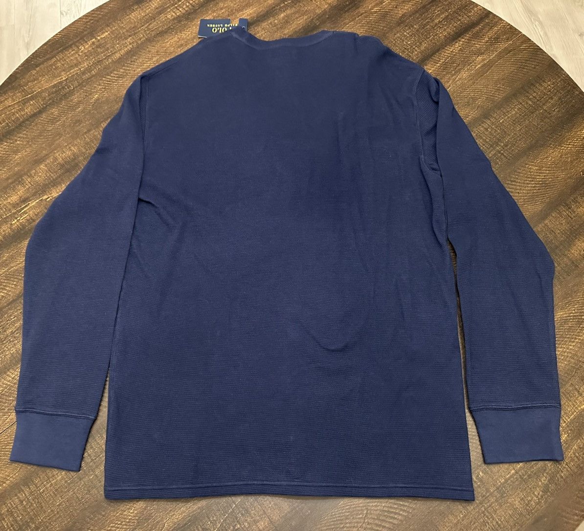 Polo Ralph Lauren NWT Polo Ralph Lauren Mens Waffle Knit Thermal L/S Navy-XL Size US XL / EU 56 / 4 - 7 Thumbnail