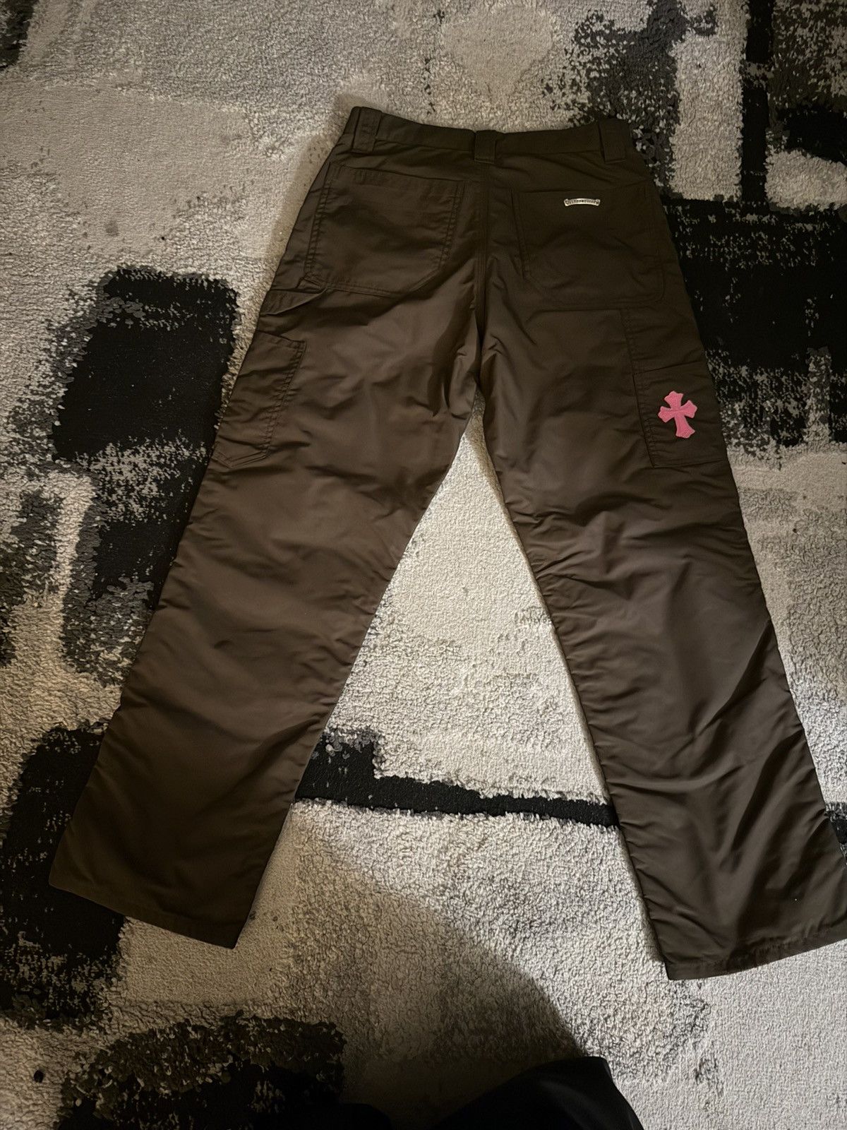 Chrome Hearts Chrome Hearts Brown Leather Double Knee Carpenter Pants Size US 29 - 4 Thumbnail