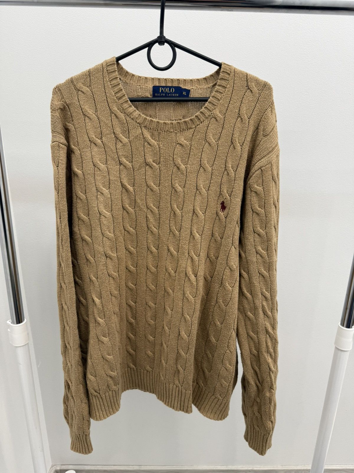 Polo Ralph Lauren Polo Ralph Lauren Cable Knit Cotton Sweater Size US XL / EU 56 / 4 - 1 Thumbnail