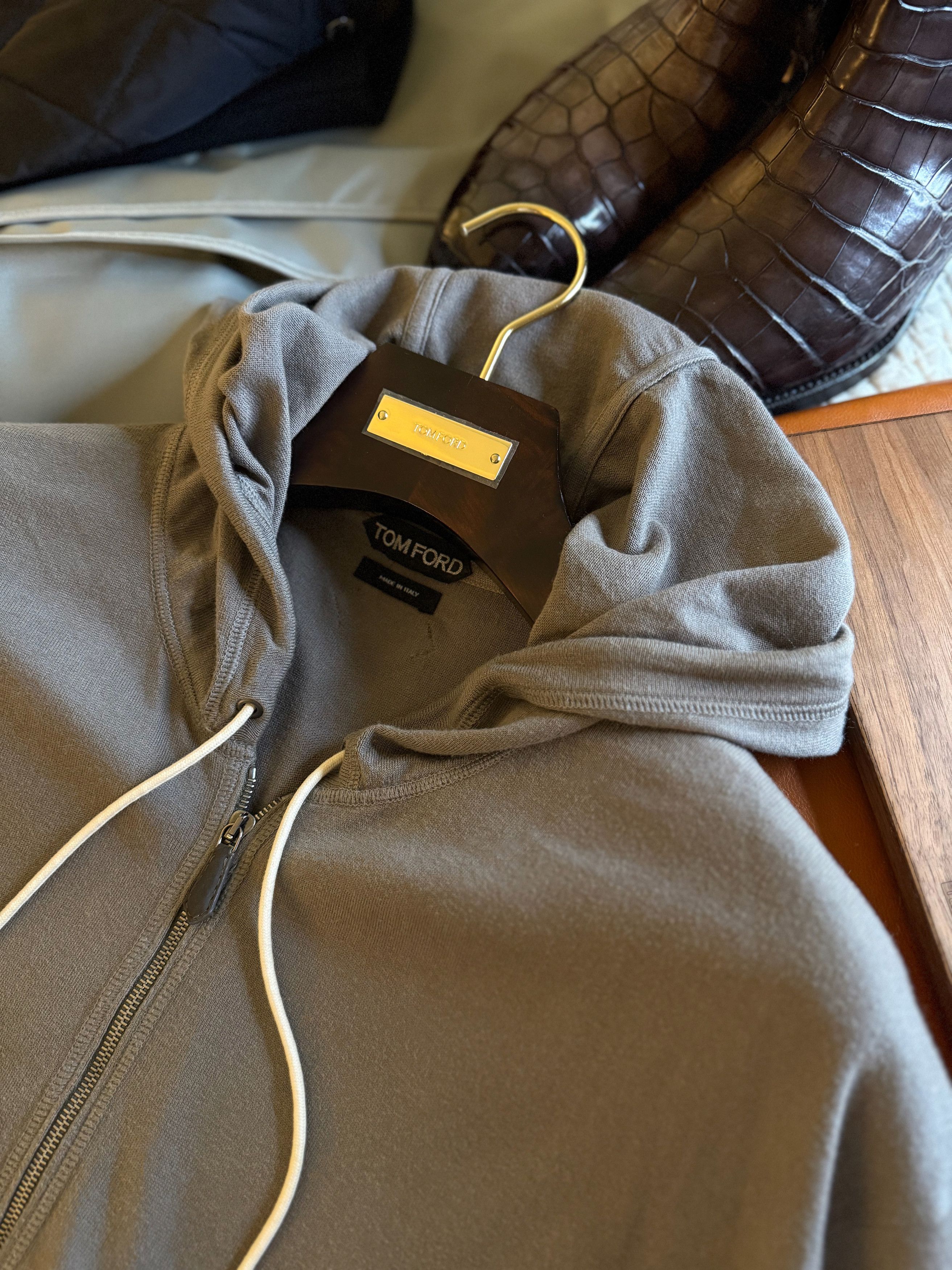 Tom Ford Best Dressed $2,100 TOM FORD Cashmere/Silk Blend Hoodie Size US XL / EU 56 / 4 - 13 Thumbnail