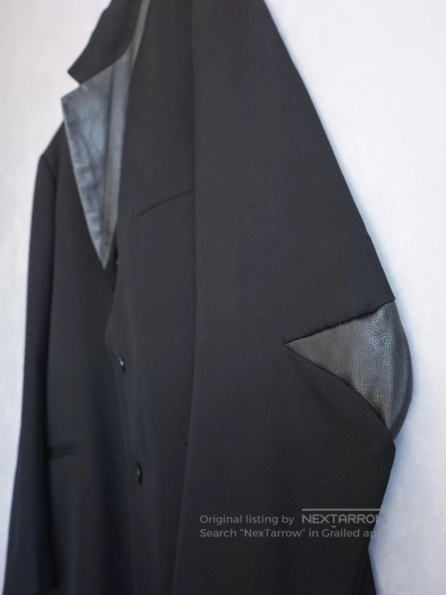 Yohji Yamamoto Yohji Yamamoto Leather Patch Jacket. Size US S / EU 44-46 / 1 - 5 Thumbnail