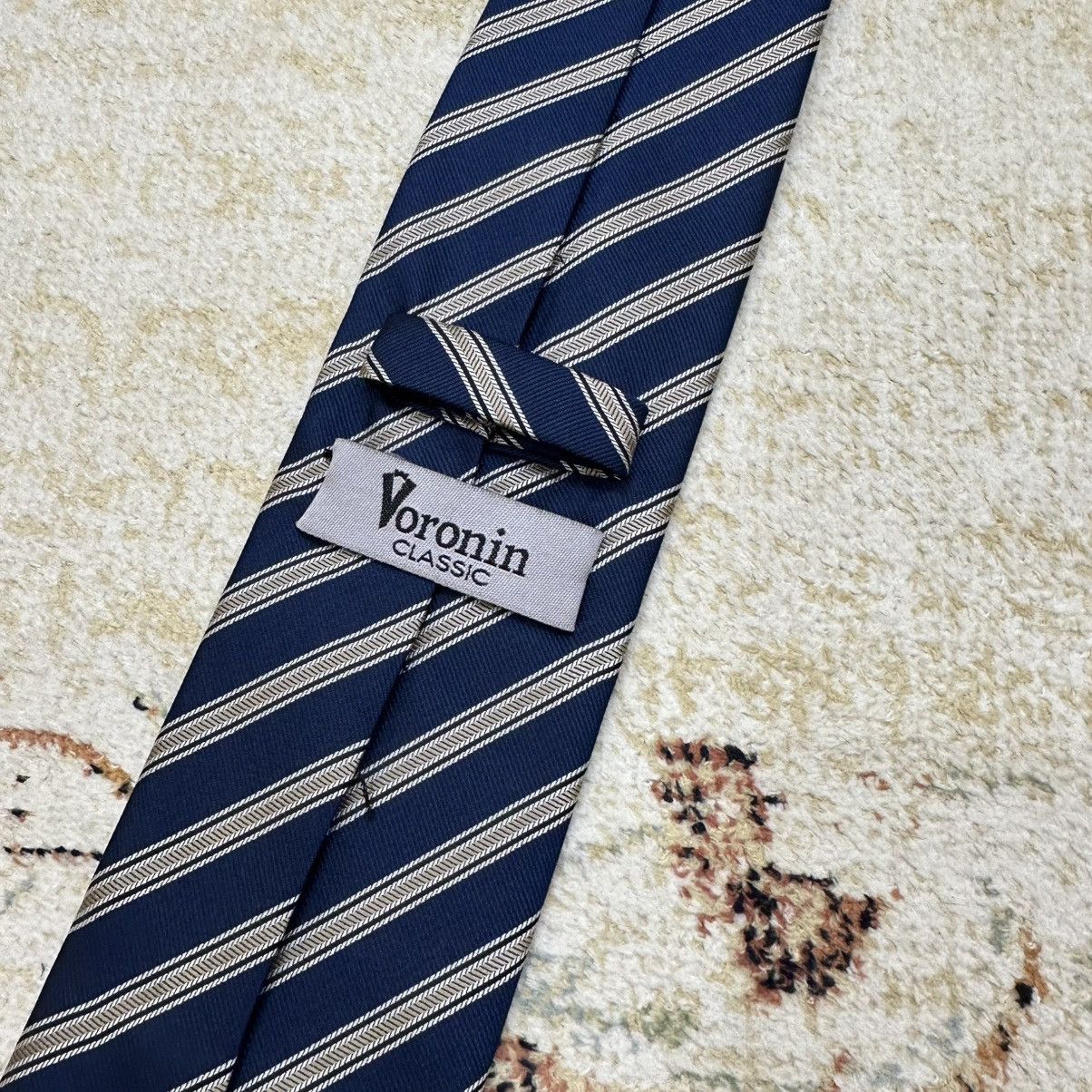 Vintage Luxury Voronin Tie Silk Streetwear 90s Y2k Style UK Size ONE SIZE - 5 Thumbnail