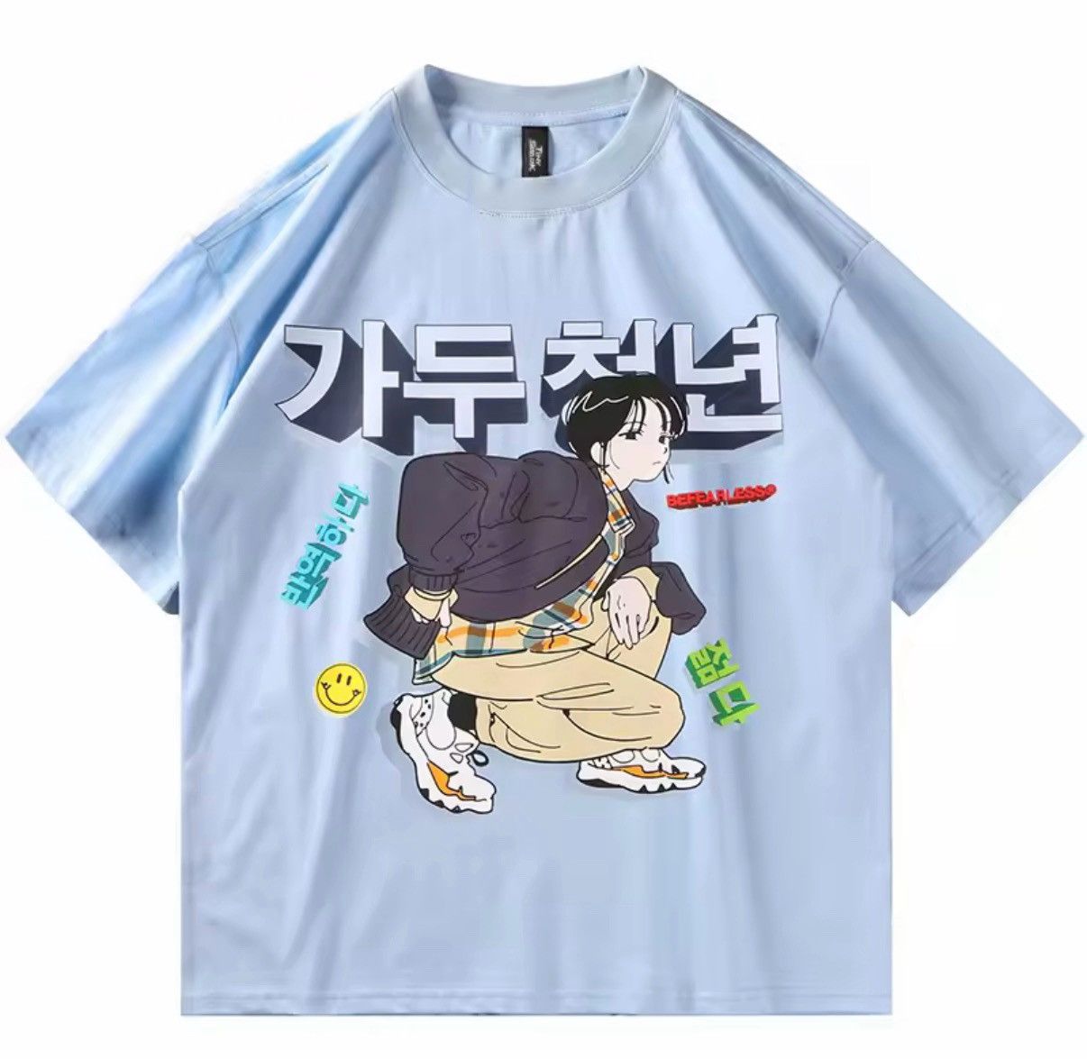 Japanese Brand Japanese Cartoon Korean Printed Cotton T Shirt Size US S / EU 44-46 / 1 - 1 Thumbnail