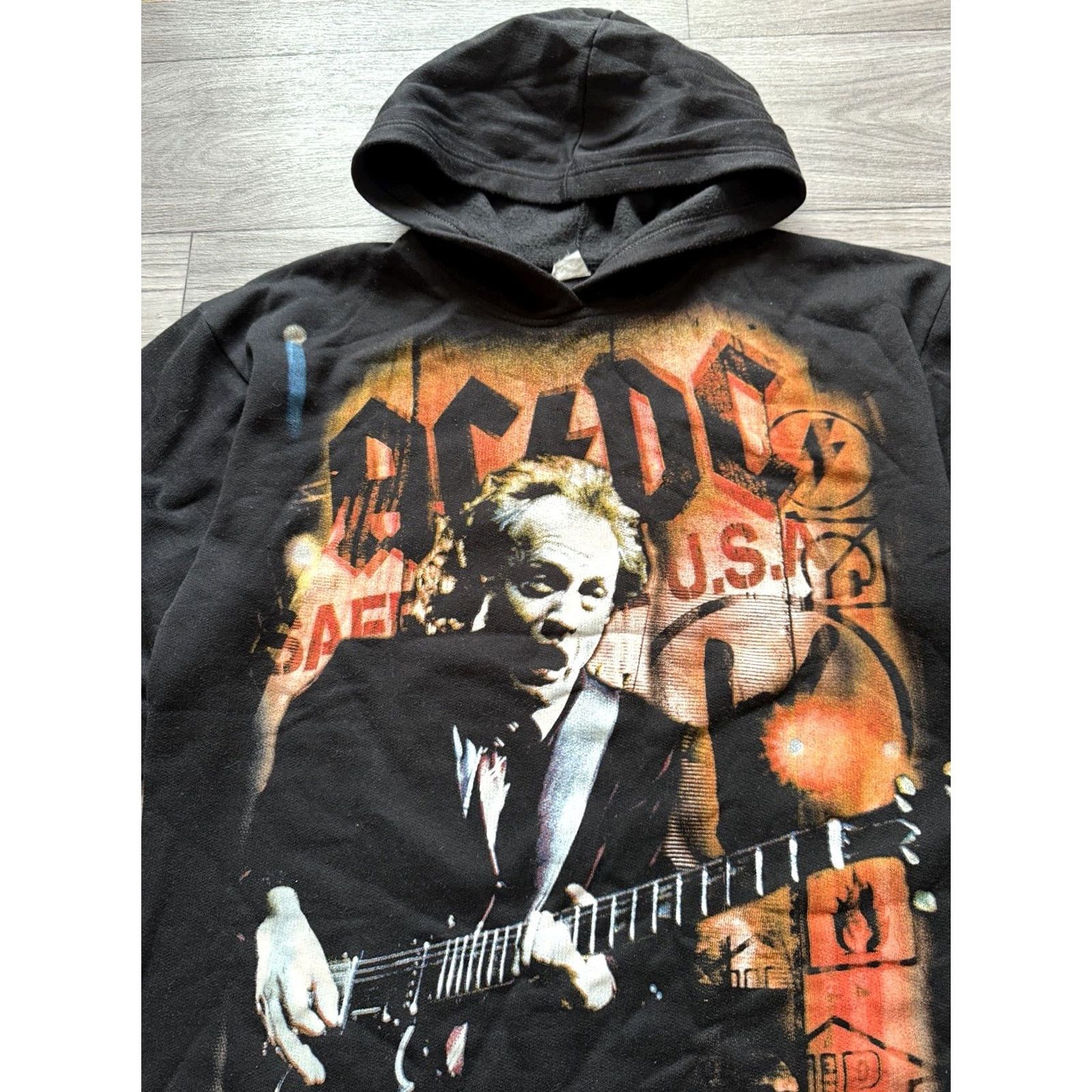 Doublet VINTAGE AC/DC Hoodie Mens Size L Black Size US L / EU 52-54 / 3 - 3 Thumbnail