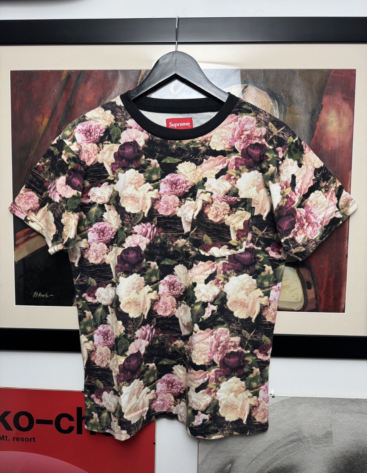 Supreme SS13 Rare Supreme PCL Power Corruption Lies Floral Tee AOP Size US L / EU 52-54 / 3 - 1 Thumbnail