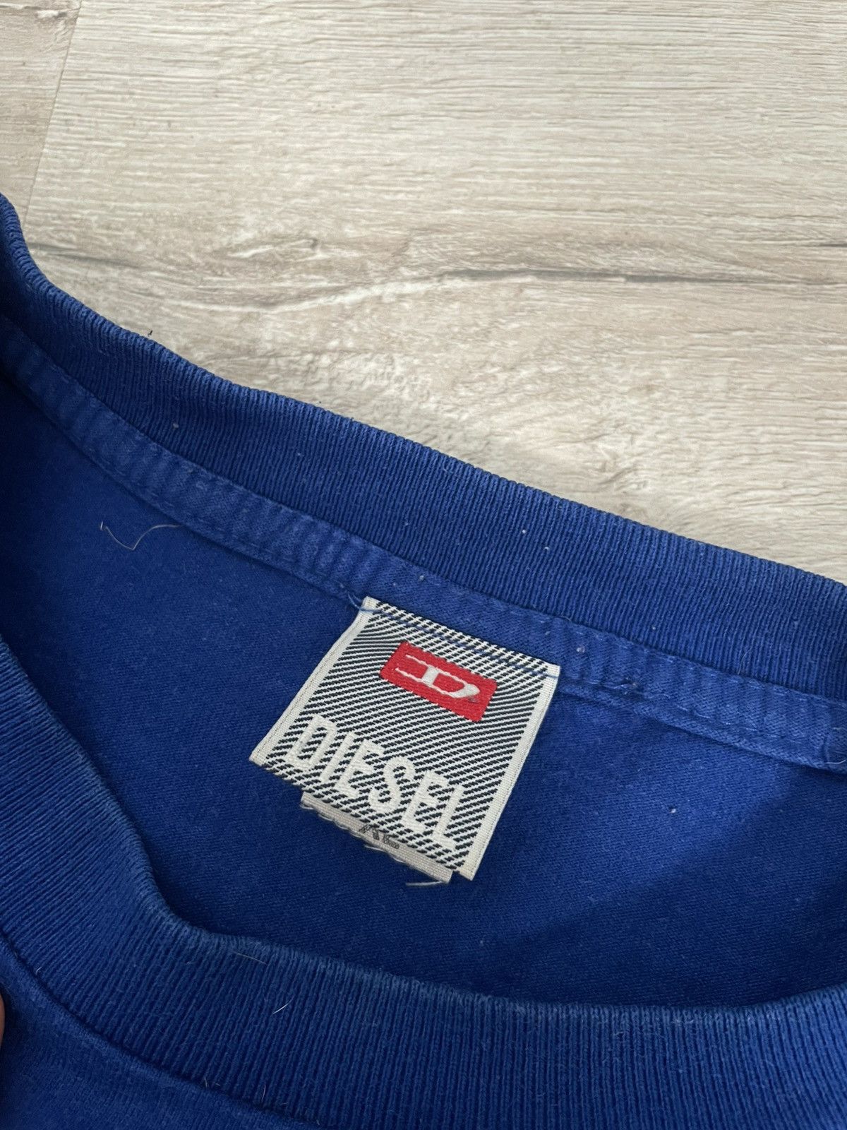 Diesel × Vintage Vintage 90s Diesel Red Big Logo Tee With Face Y2k Opium Size US XL / EU 56 / 4 - 6 Thumbnail