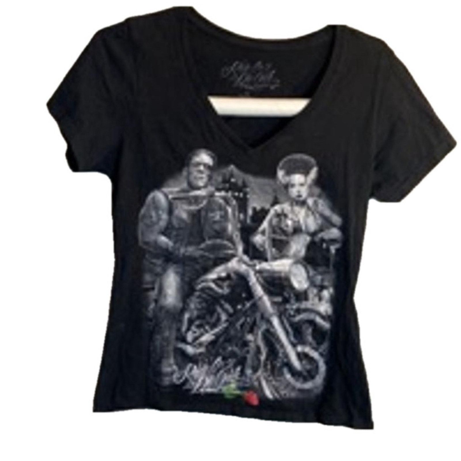 Other Biker Graphic Tee Frankenstein Bride Gothic Streetwear L Size L / US 10 / IT 46 - 3 Thumbnail