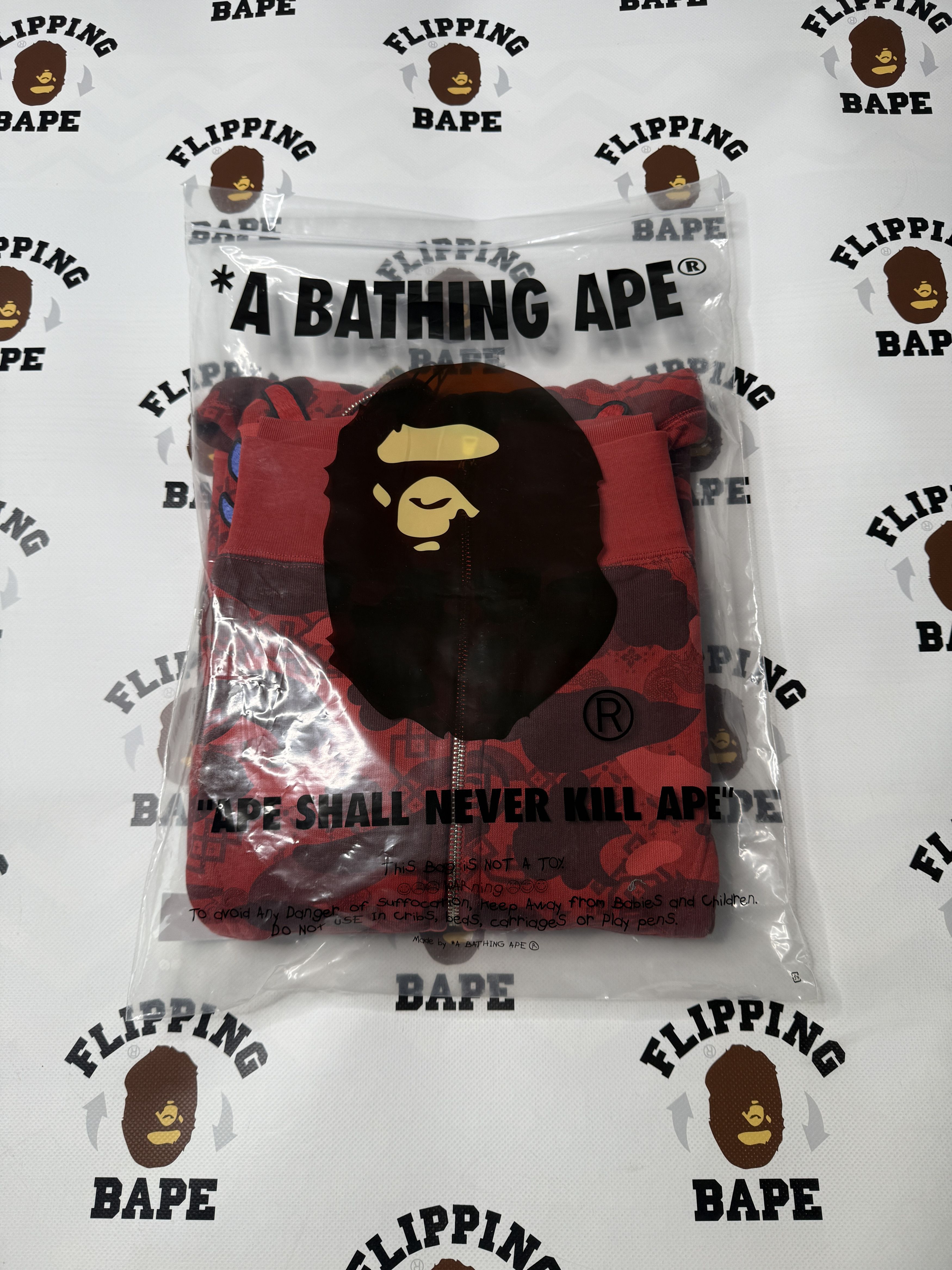 Bape BAPE X CLOT CAMO SHARK RELAXED FIT FULL ZIP HOODIE Size US M / EU 48-50 / 2 - 17 Thumbnail
