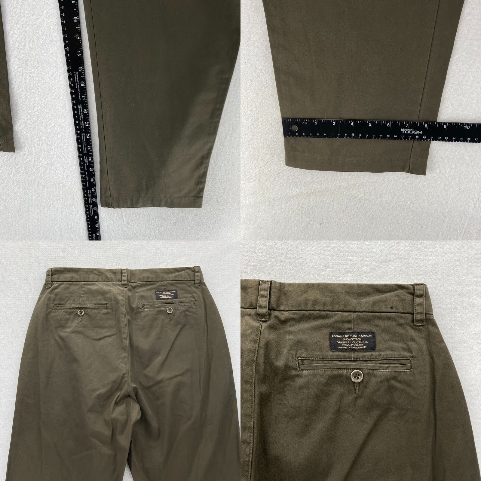 Banana Republic Banana Republic Hacking Pants Mens 32x32 Green Straight Leg Chino Mid Rise NWT Size US 32 / EU 48 - 8 Thumbnail