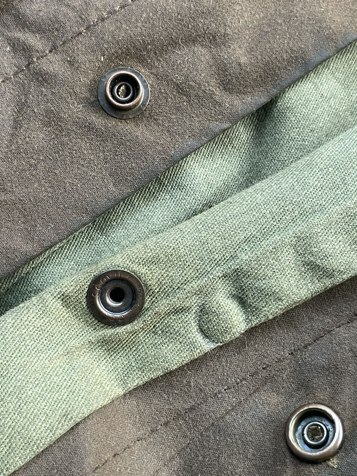Vintage Vintage Unknown Military Wax Deck Jacket Size US L / EU 52-54 / 3 - 15 Thumbnail