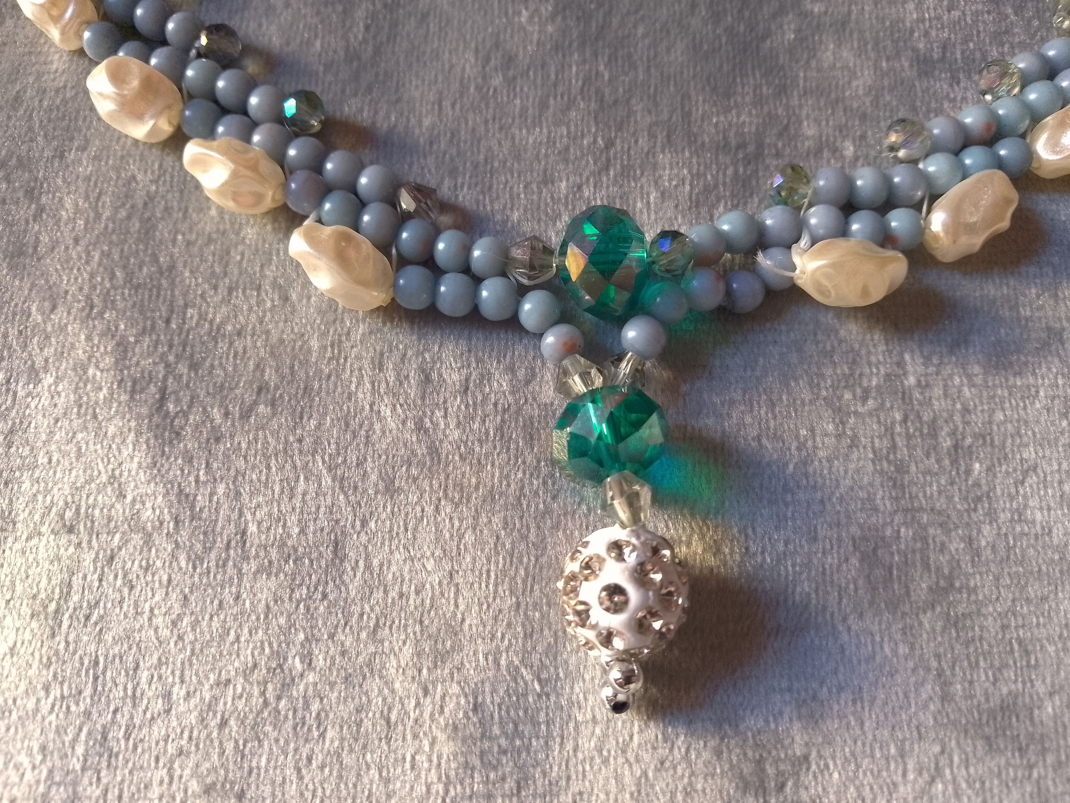 Handmade Necklace Elegant Vintage Style Earrings Pearls. Size ONE SIZE - 3 Thumbnail