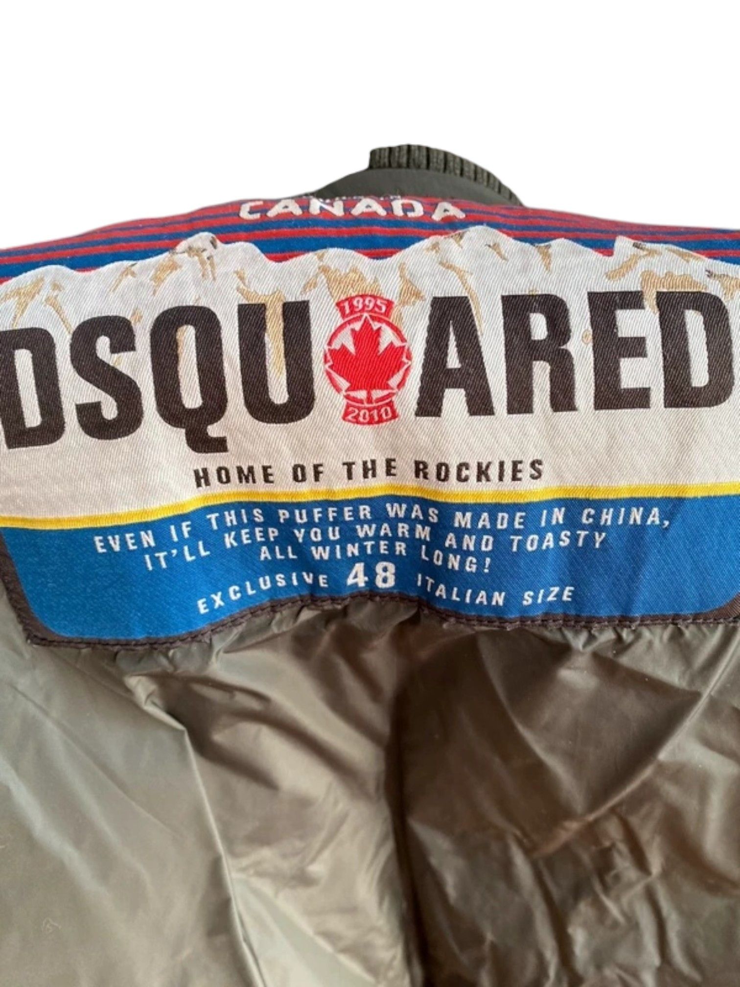 Dsquared2 Dsquared² Army Green Down-Filled Bomber Jacket Patch Logo Size US L / EU 52-54 / 3 - 5 Thumbnail