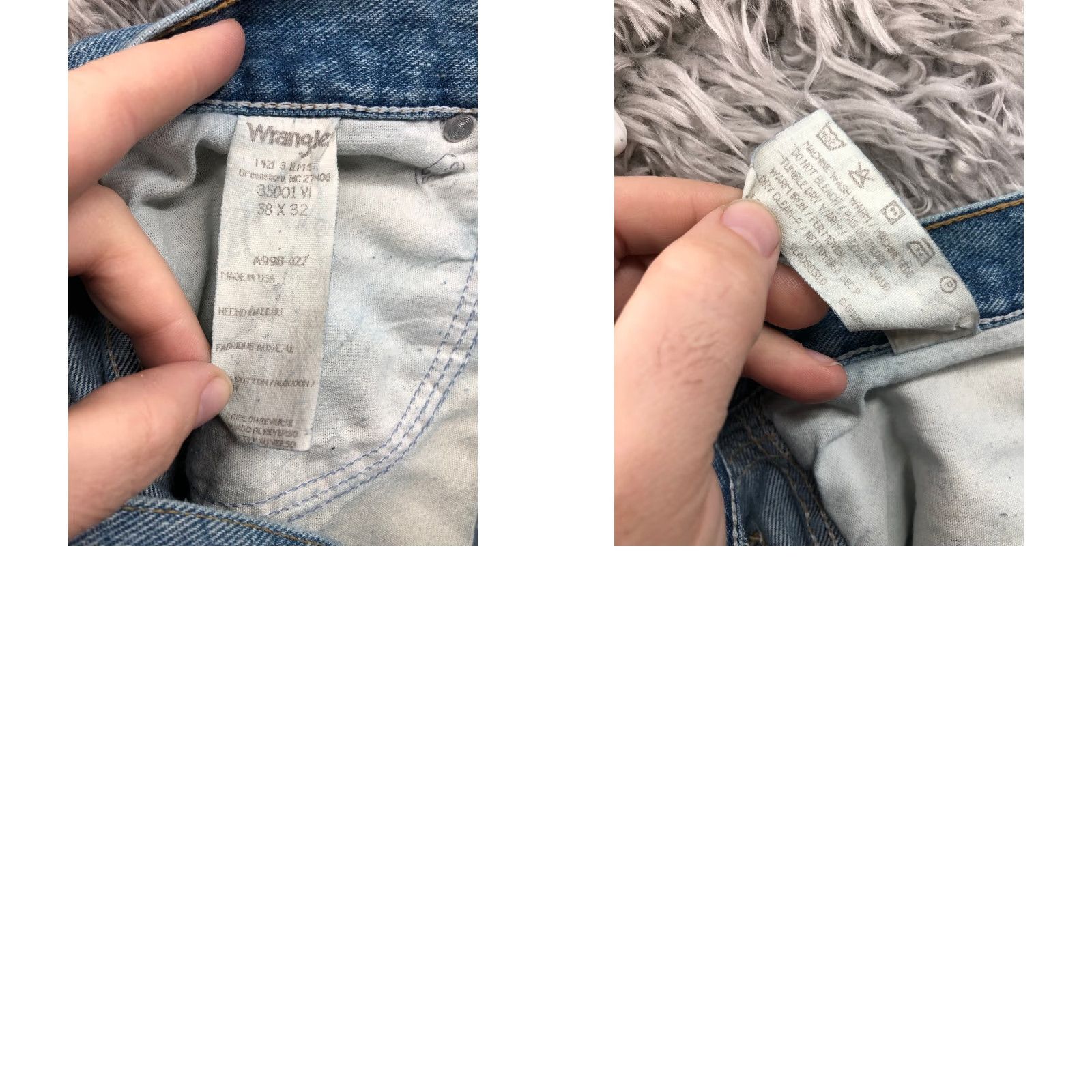Wrangler Wrangler Rugged Wear Jeans Size 38x32 Mens Mid Rise Straight Leg Wash Blue Denim Size US 38 / EU 54 - 8 Thumbnail