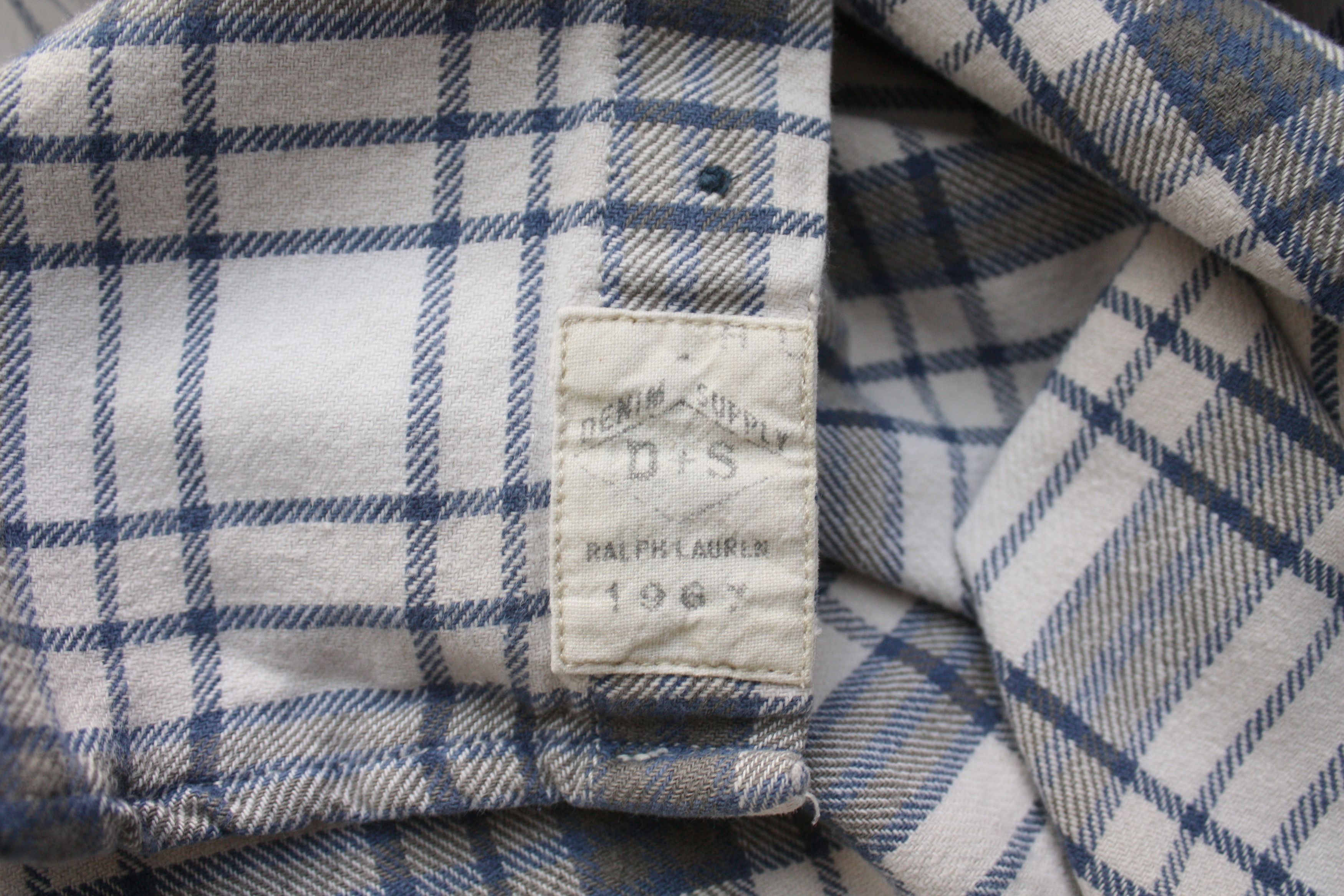 Denim & Supply Ralph Lauren Denim & Supply Ralph Laurent White Checkered Flannel Shirt M Size US M / EU 48-50 / 2 - 7 Thumbnail