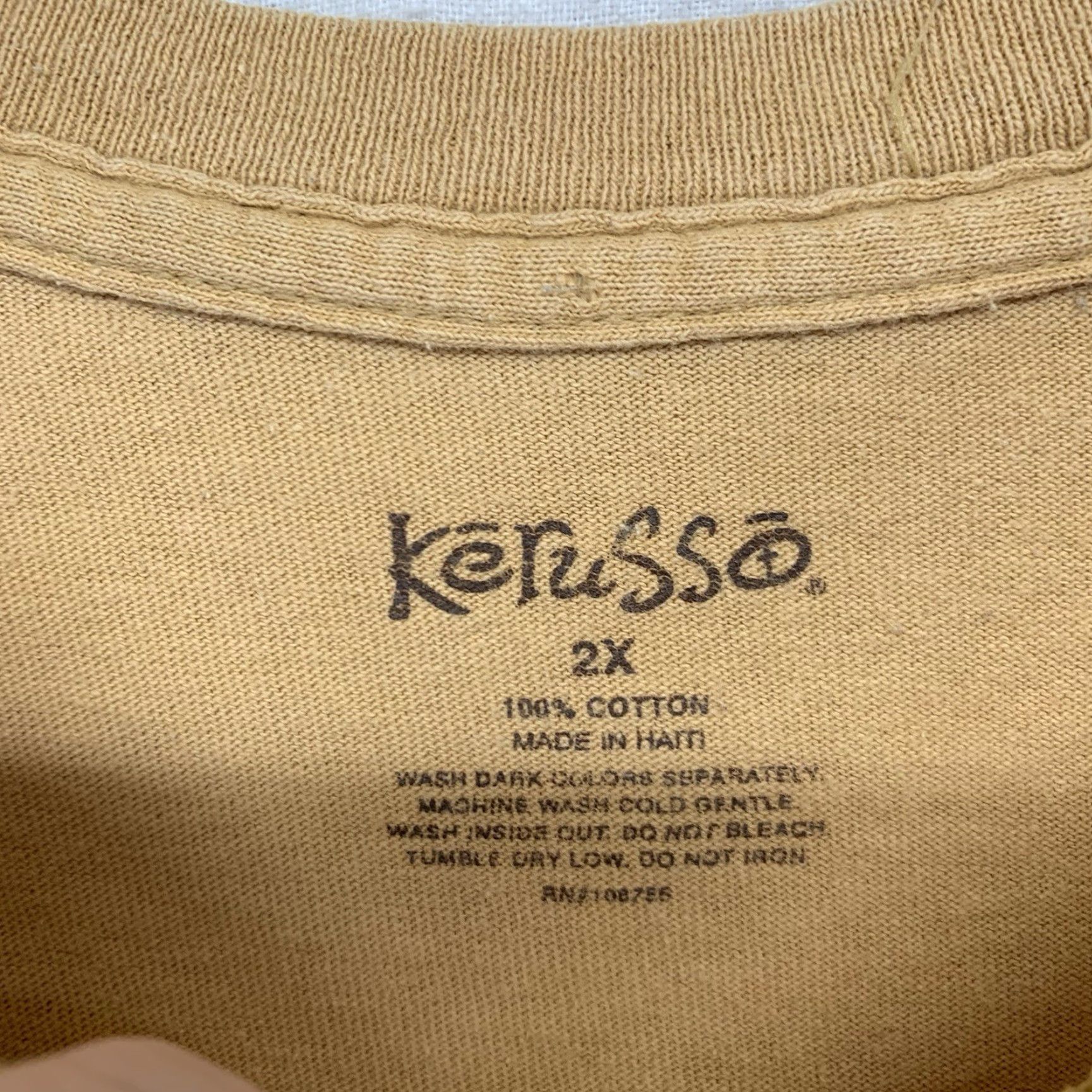 Vintage VINTAGE Christian T Shirt Men 2X Cotton Genesis 7:1 Lion Graphic Short Sleeve Brown 2000s Retro Size US XXL / EU 58 / 5 - 5 Thumbnail