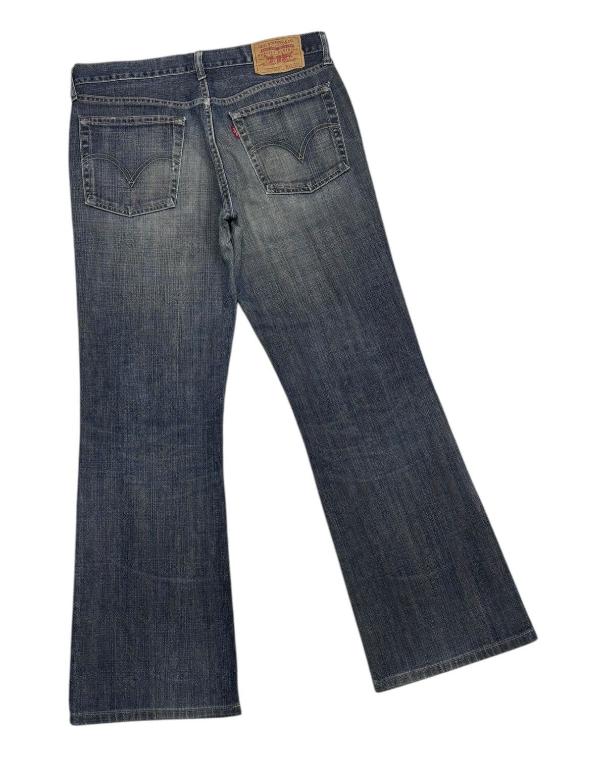 Levi's Vintage Levis 517 Flared Jeans Faded Distressed Denim Size US 32 / EU 48 - 4 Thumbnail