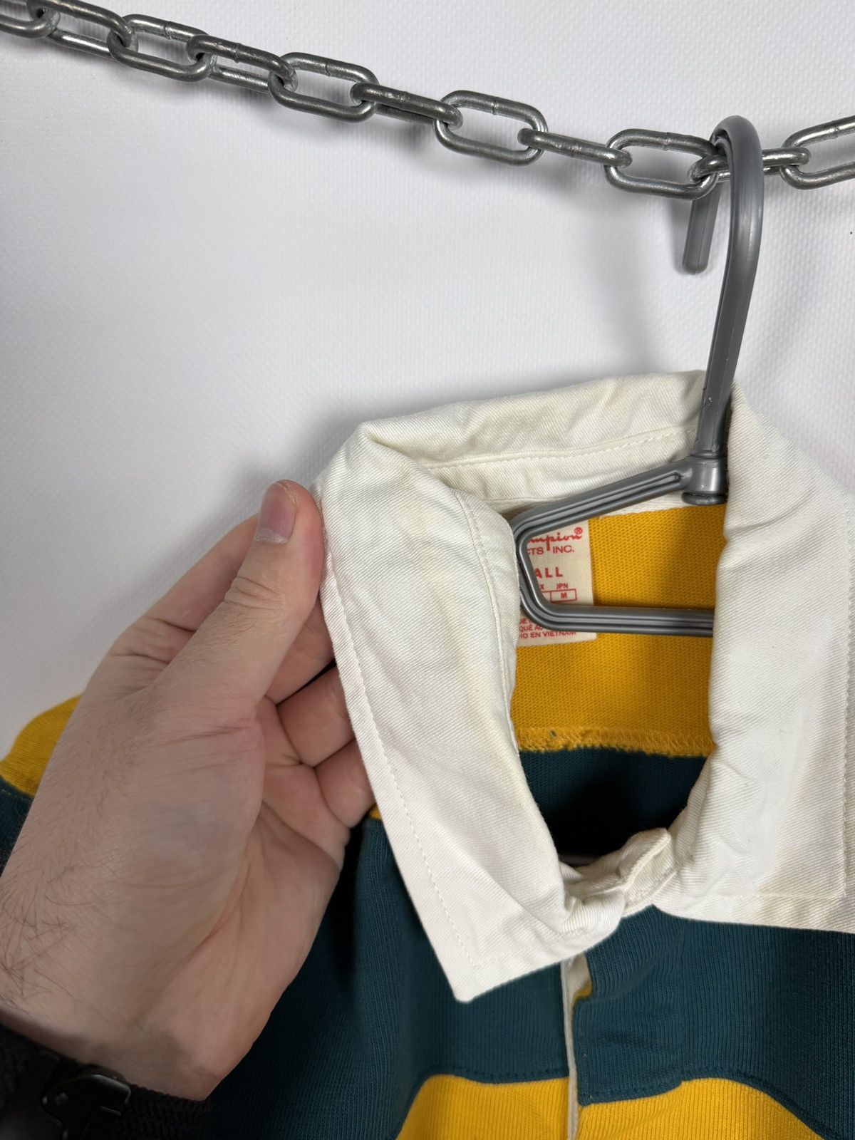 Champion Champion Long Sleeve Striped Rugby Shirt Streetwear Size S Size US S / EU 44-46 / 1 - 15 Thumbnail