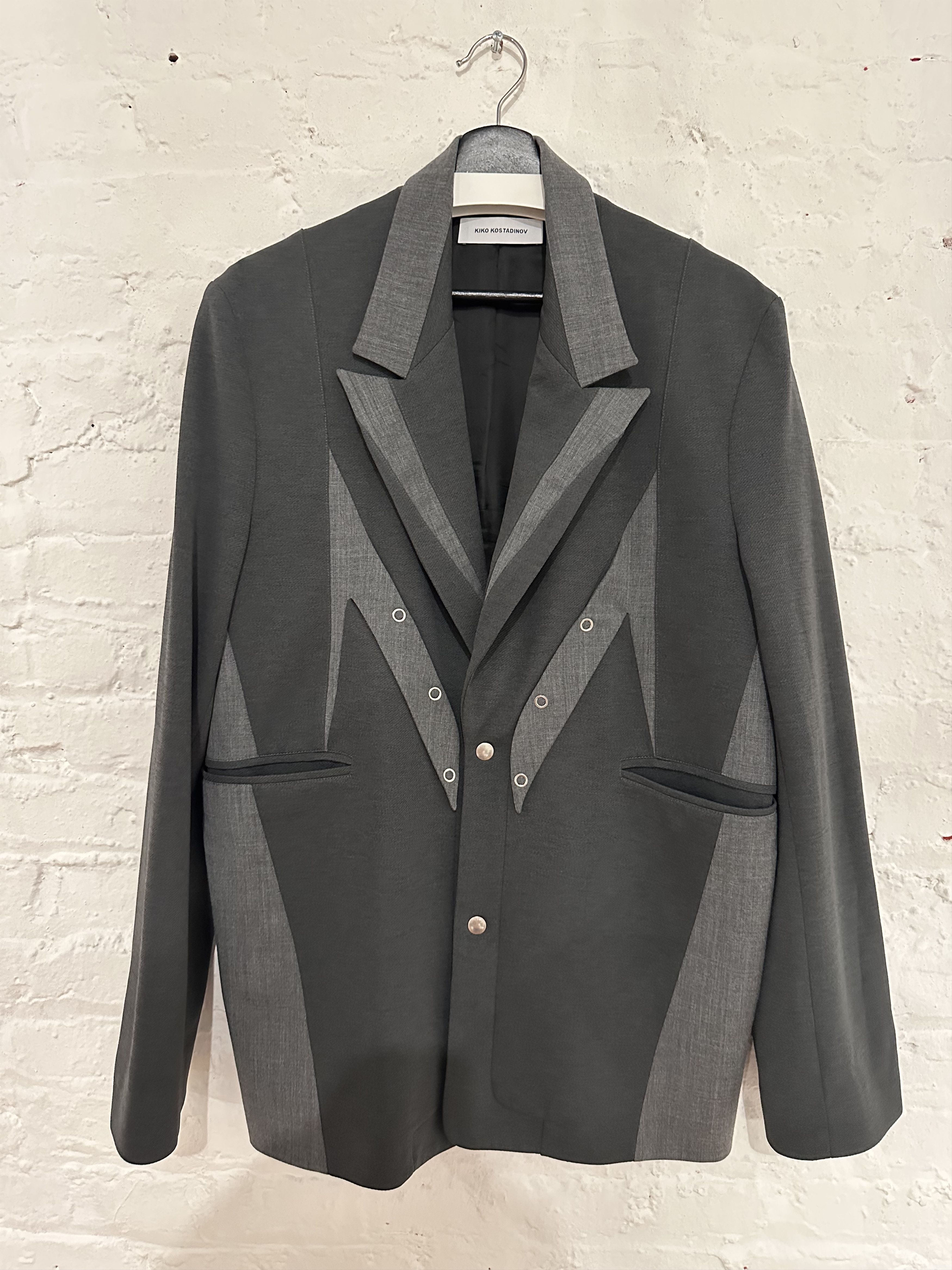 ジャケット・アウター KIKO KOSTADINOV KK.Coat.03 Kiko Kostadinov KK. JACKET. 03 SHADOW GREY (Franz Key Redux
