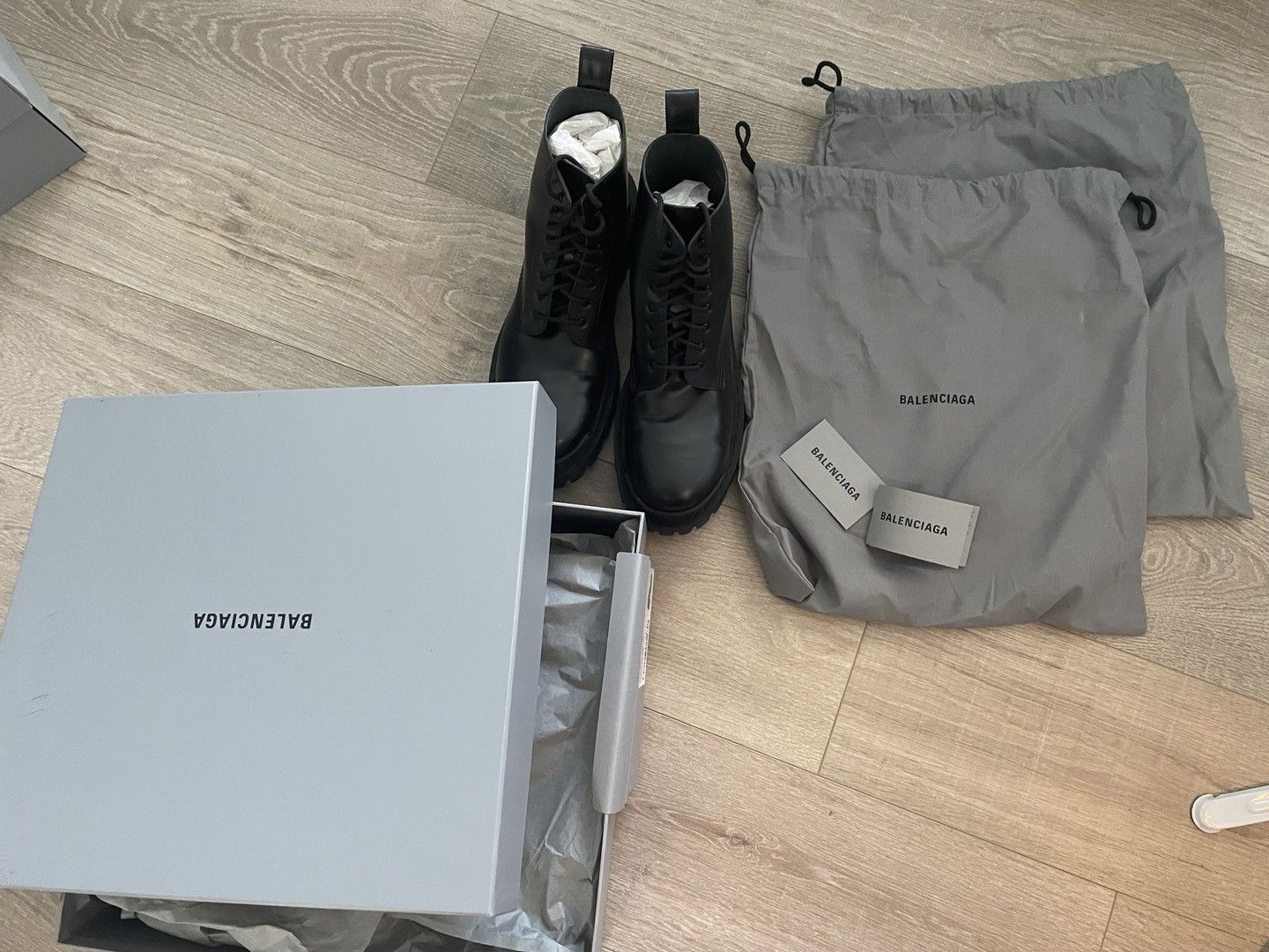 Balenciaga Strike Bootie L20 New Matt Smooth Calf