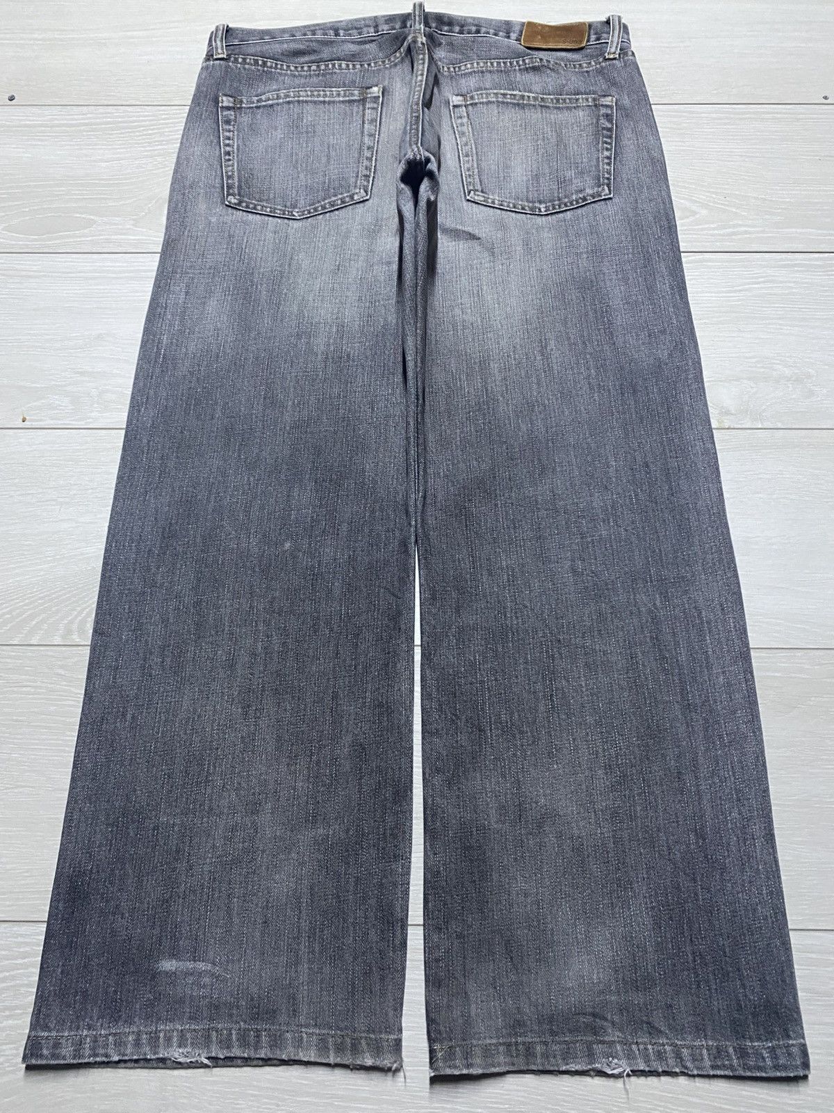 Undercover × Uniqlo Vintage Uniqlo S-003 Faded Grey Denim Distressed Baggy Jeans Size US 35 - 2 Thumbnail