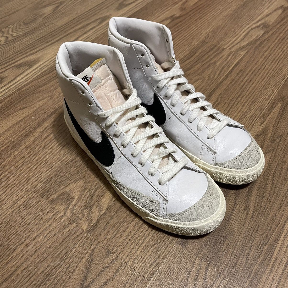 Nike Nike Blazer Mid '77 Premium Vintage White Black Size US 11 / EU 44 - 3 Thumbnail