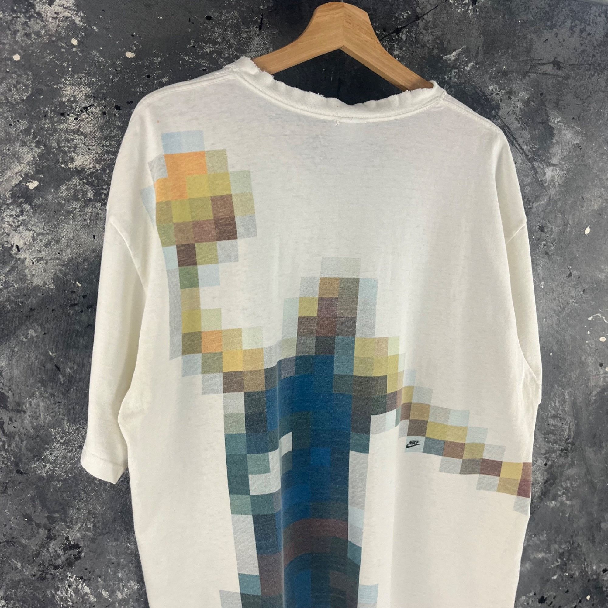 Nike × Vintage Vintage 90’s Nike 8bit shirt Size US XL / EU 56 / 4 - 3 Thumbnail