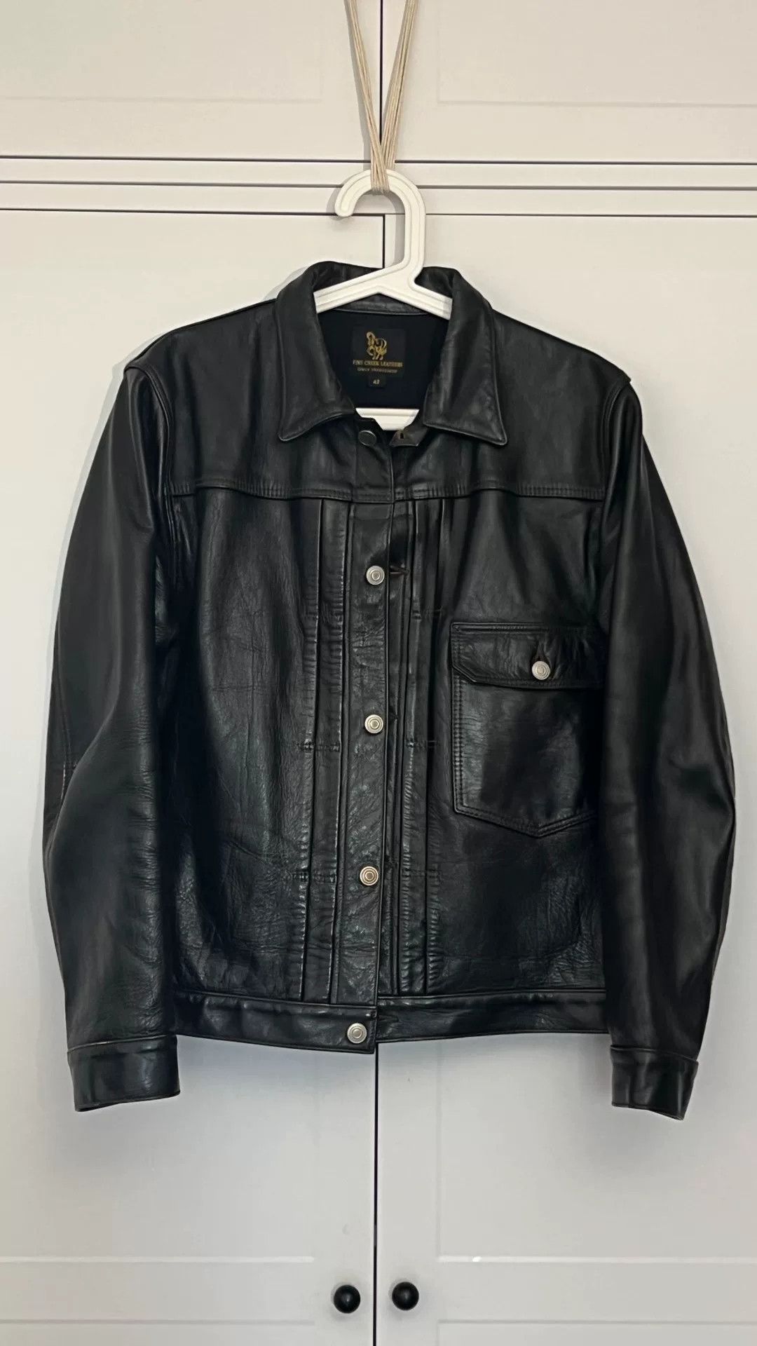 Y'2 Leather Fine Creek Leathers Black Leather Jacket Size US XS / EU 42 / 0 - 1 Thumbnail