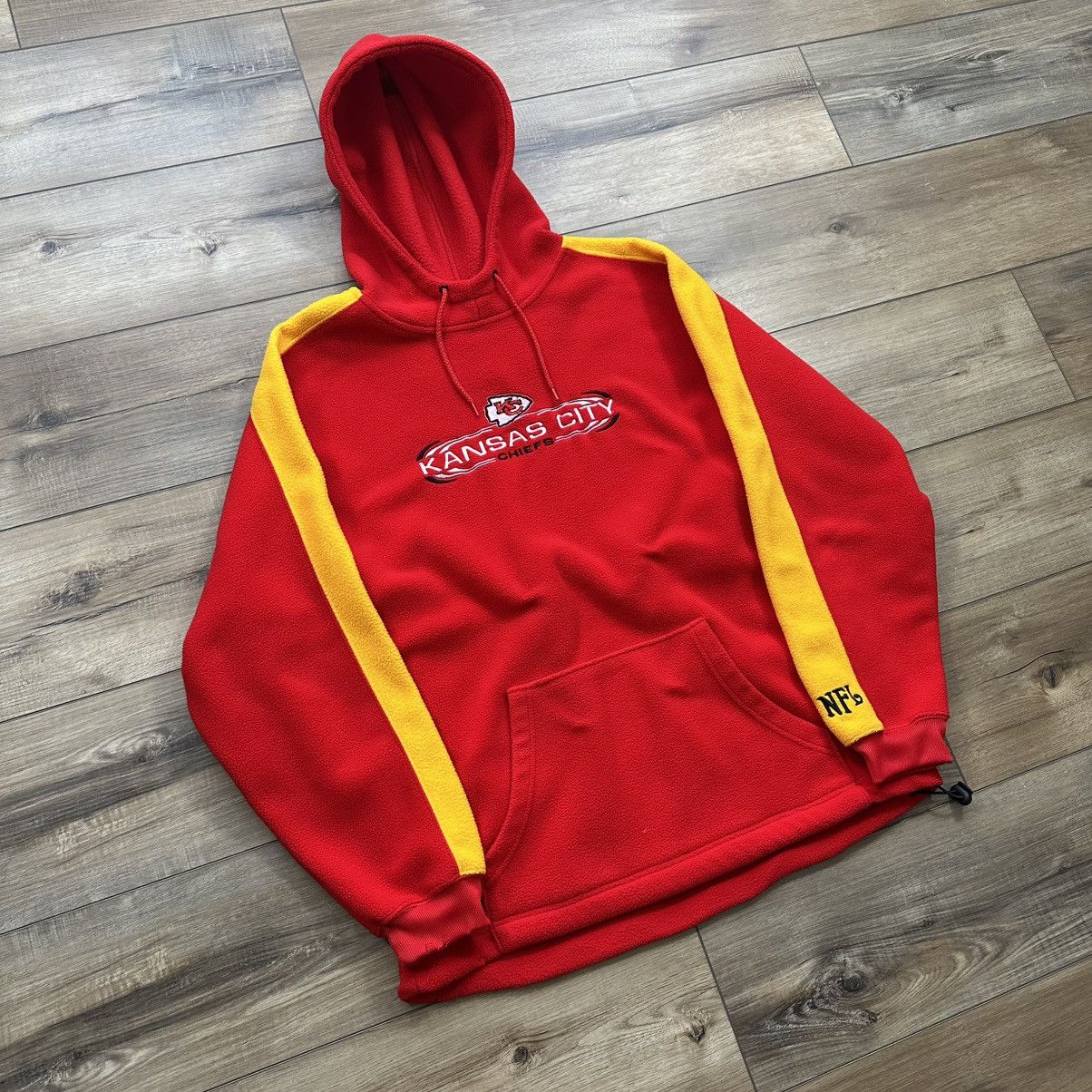 NFL Vintage 2000s Kansas City Chiefs Fleece Embroidered Hoodie Size US M / EU 48-50 / 2 - 2 Thumbnail