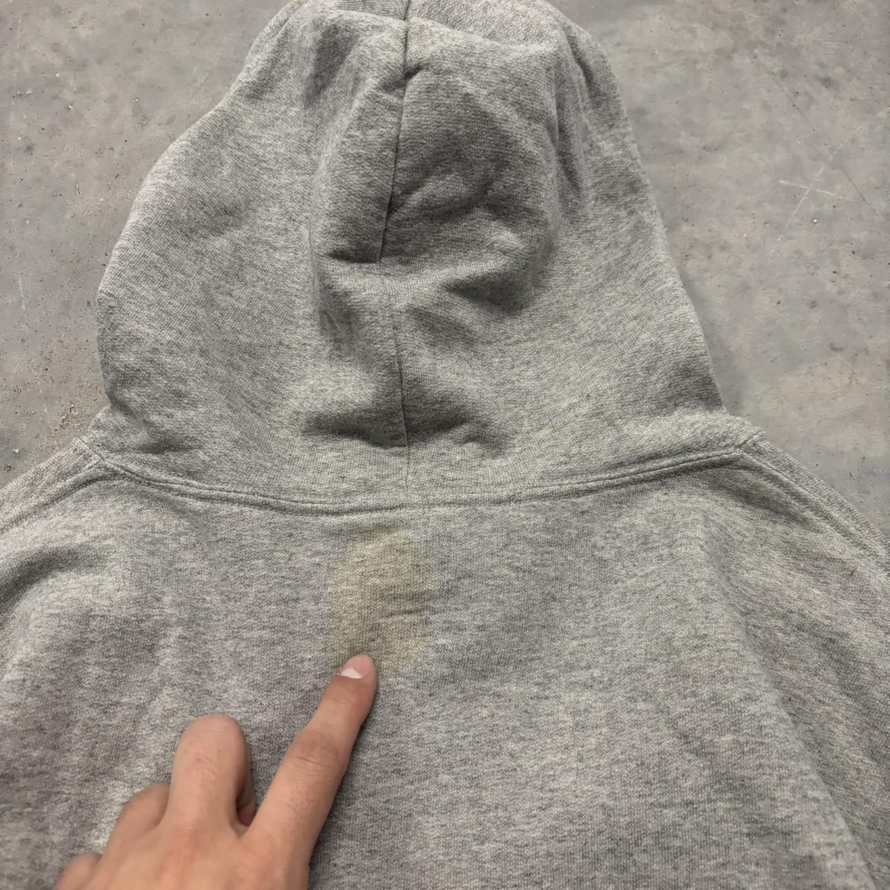 Japanese Brand × Vintage Crazy Vintage Y2K/2000s Light Grey Blank Russell Style Essential Hoodie! Size US XL / EU 56 / 4 - 8 Thumbnail