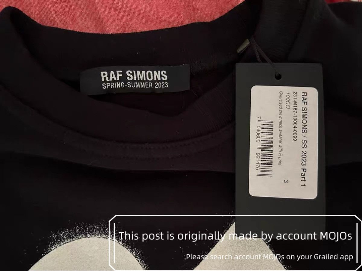 Raf Simons Sz 3 Raf Simons 23SS R Logo RS Patch Sweatshirt mojos4721 Size US L / EU 52-54 / 3 - 3 Thumbnail