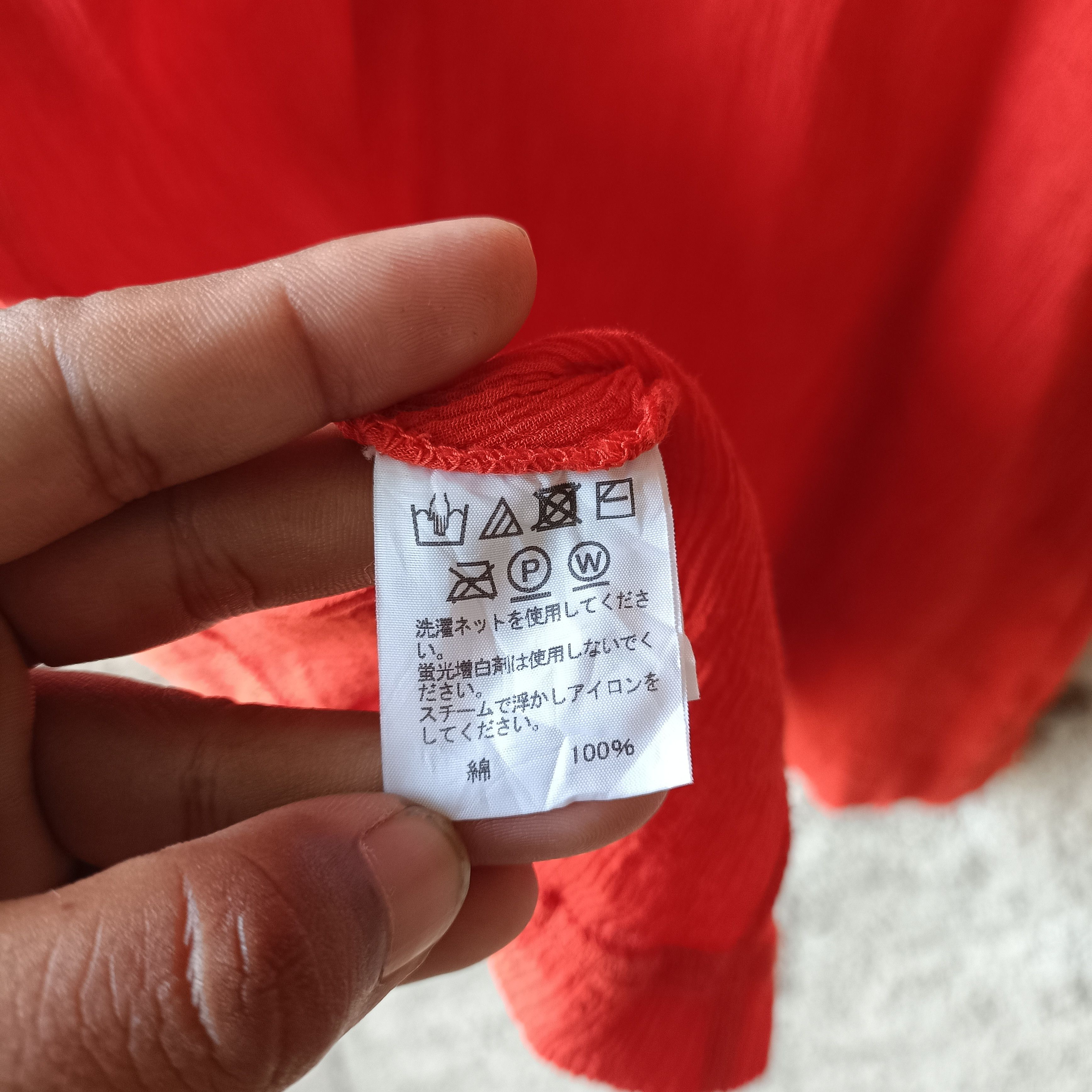 Issey Miyake HaaT Issey Miyake Orange pleated Textured Size L / US 10 / IT 46 - 10 Thumbnail