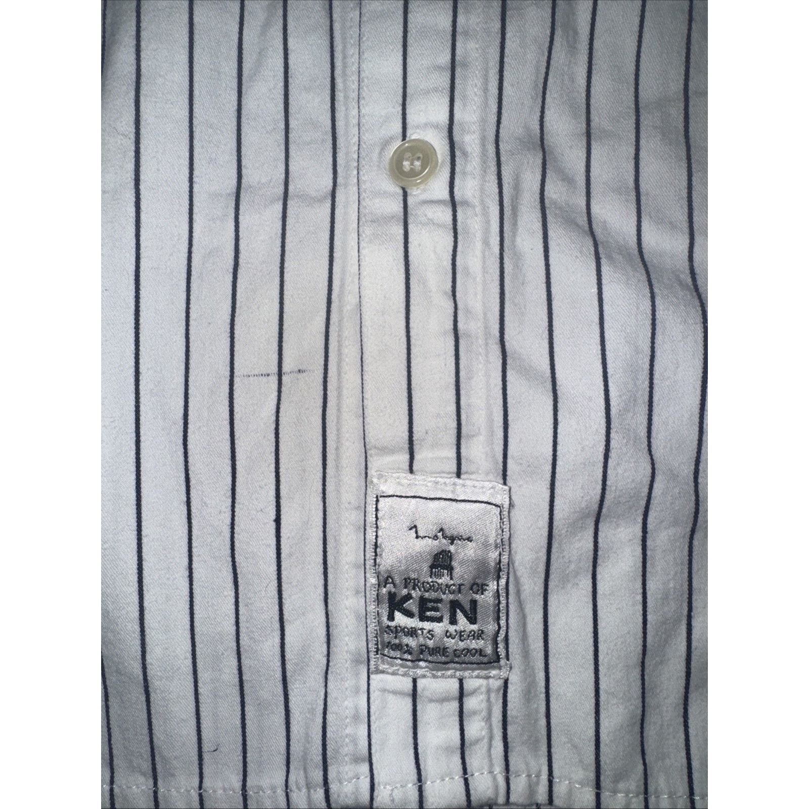 Vintage A Product of Ken Vertical Stripe Double Pocket Button Up L Size US L / EU 52-54 / 3 - 2 Thumbnail