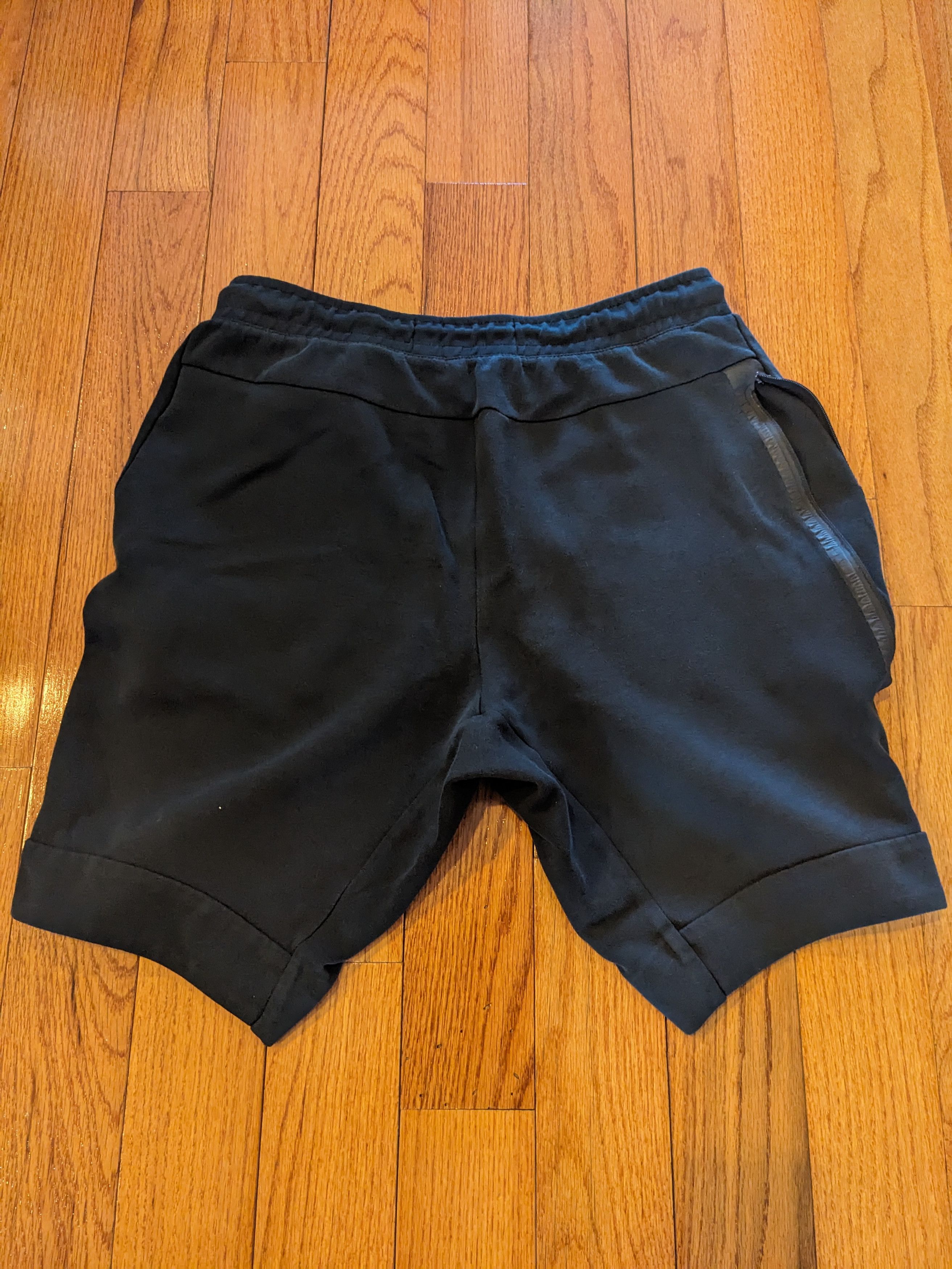 Nike × Vintage Vintage Nike Tech Fleece Black Medium Sweat Shorts Size US 30 / EU 46 - 4 Thumbnail