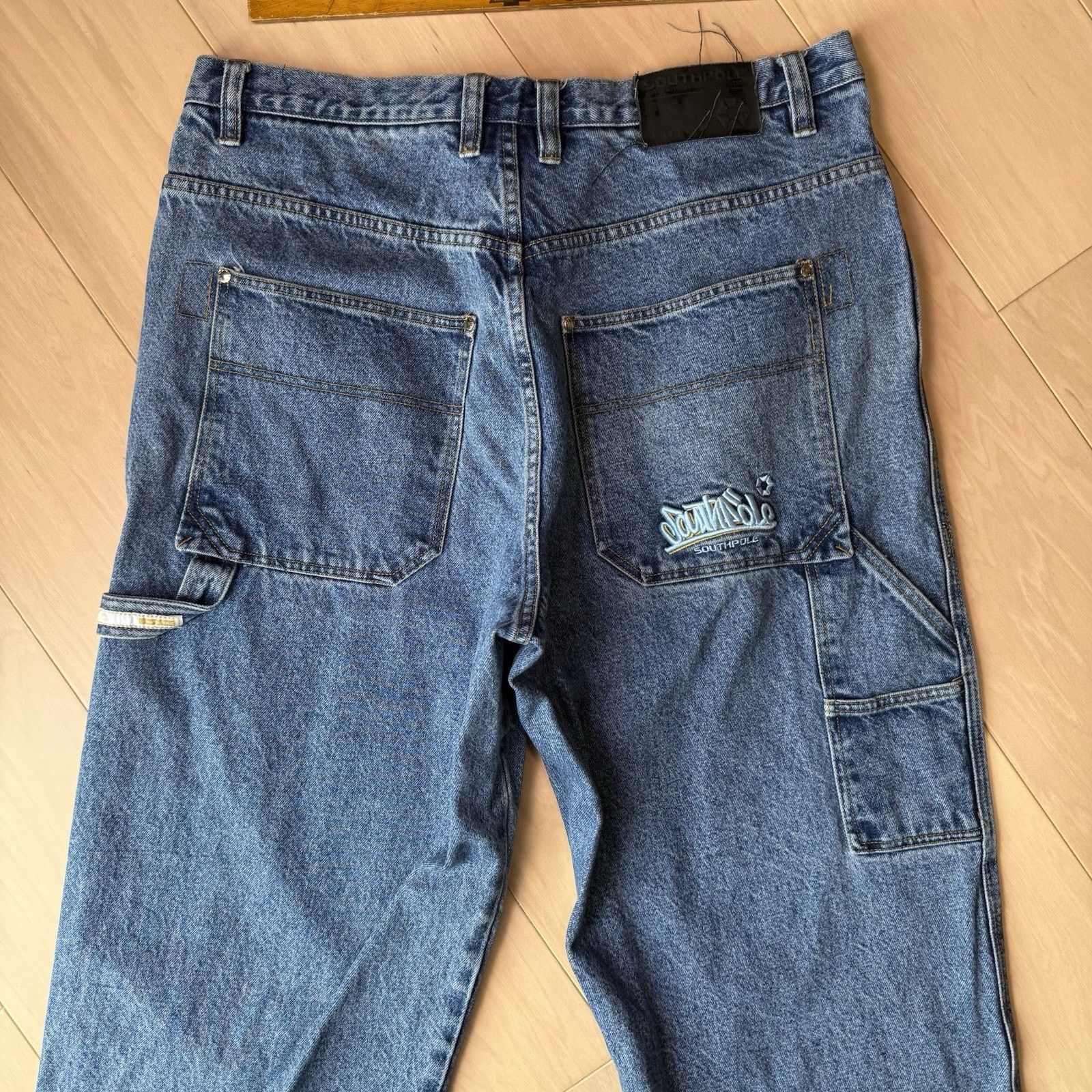 Southpole Vintage Southpole Carpenter Jeans 38 Blue Y2K Baggy Denim Size US 38 / EU 54 - 7 Thumbnail