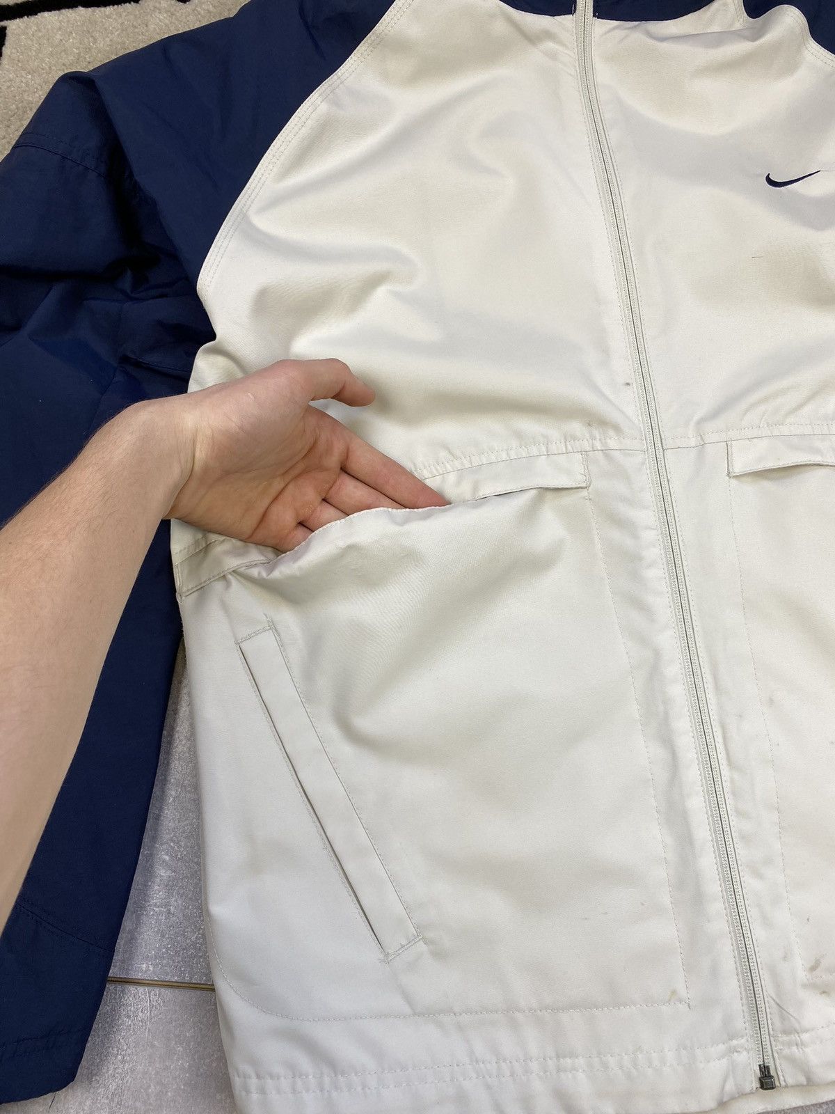 Nike × Vintage Mens Vintage Nike Air Track Light Zip Up Jacket Opium Y2K Size US M / EU 48-50 / 2 - 12 Thumbnail