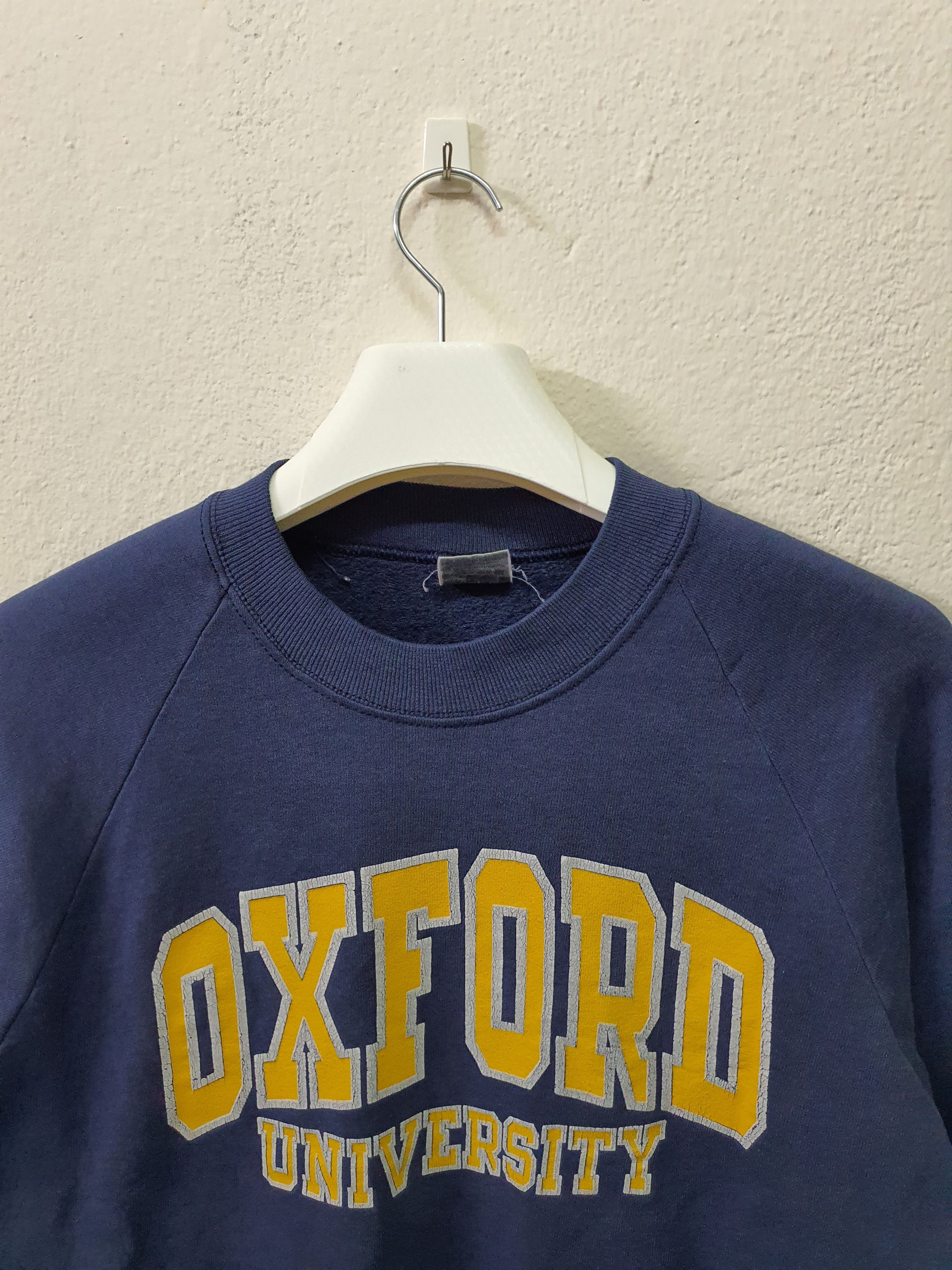 Vintage navy blue "Oxford University" crewneck sweatshirt Size US L / EU 52-54 / 3 - 3 Thumbnail