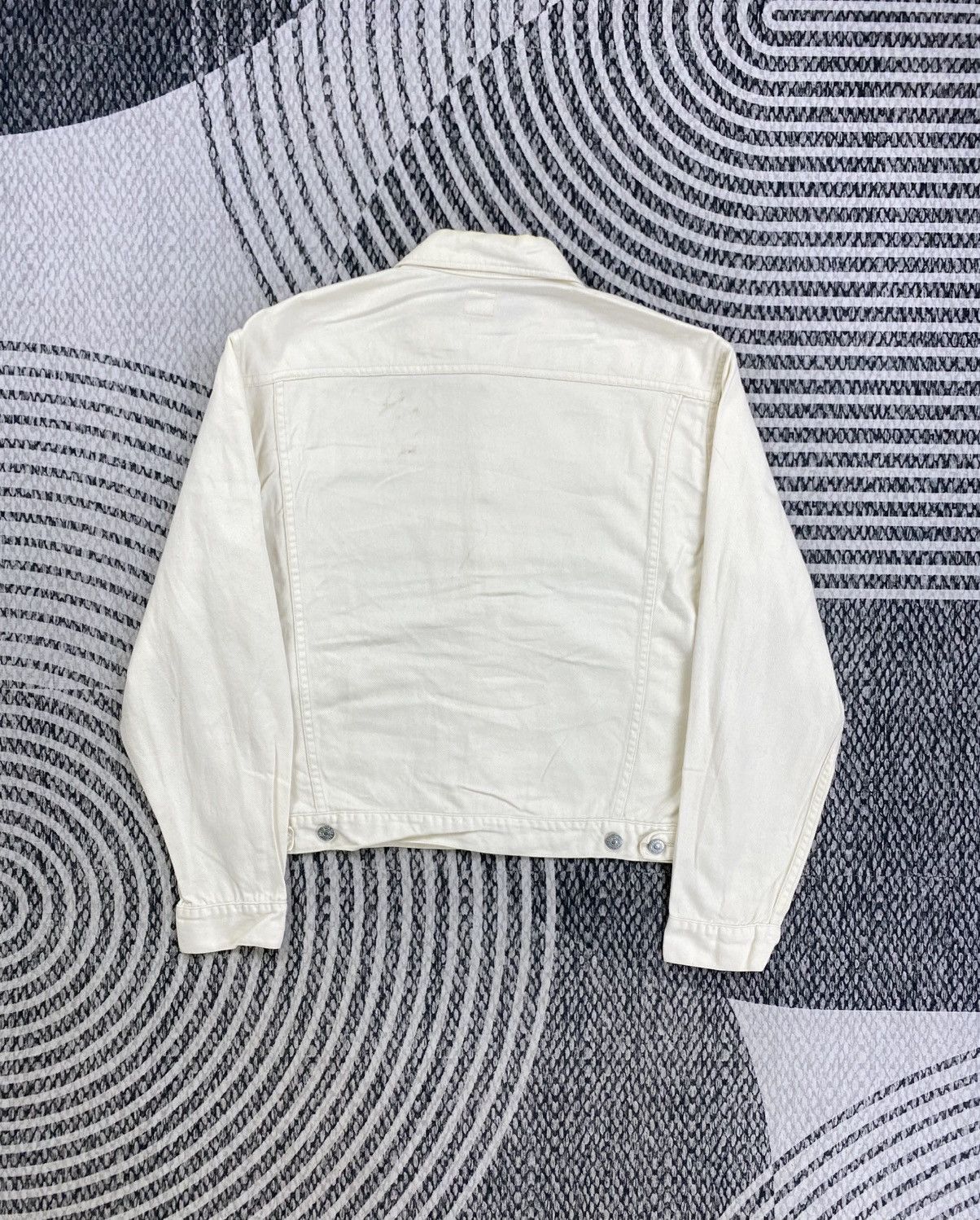 Japanese Brand Vintage Dept Cropped Cotton Button Up Jacket Size US M / EU 48-50 / 2 - 2 Thumbnail