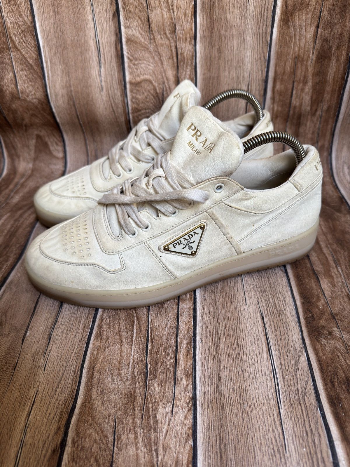 Prada Nappa leather logo sneakers Size US 7.5 / EU 40-41 - 2 Thumbnail