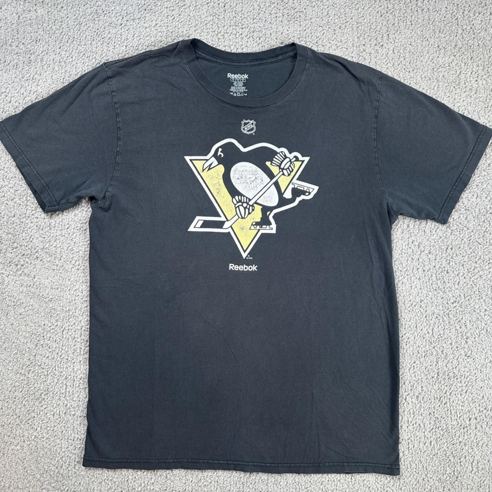 Reebok Reebok NHL Pittsburgh Penguins T Shirt Mens L Black Hockey Size US L / EU 52-54 / 3 - 1 Thumbnail