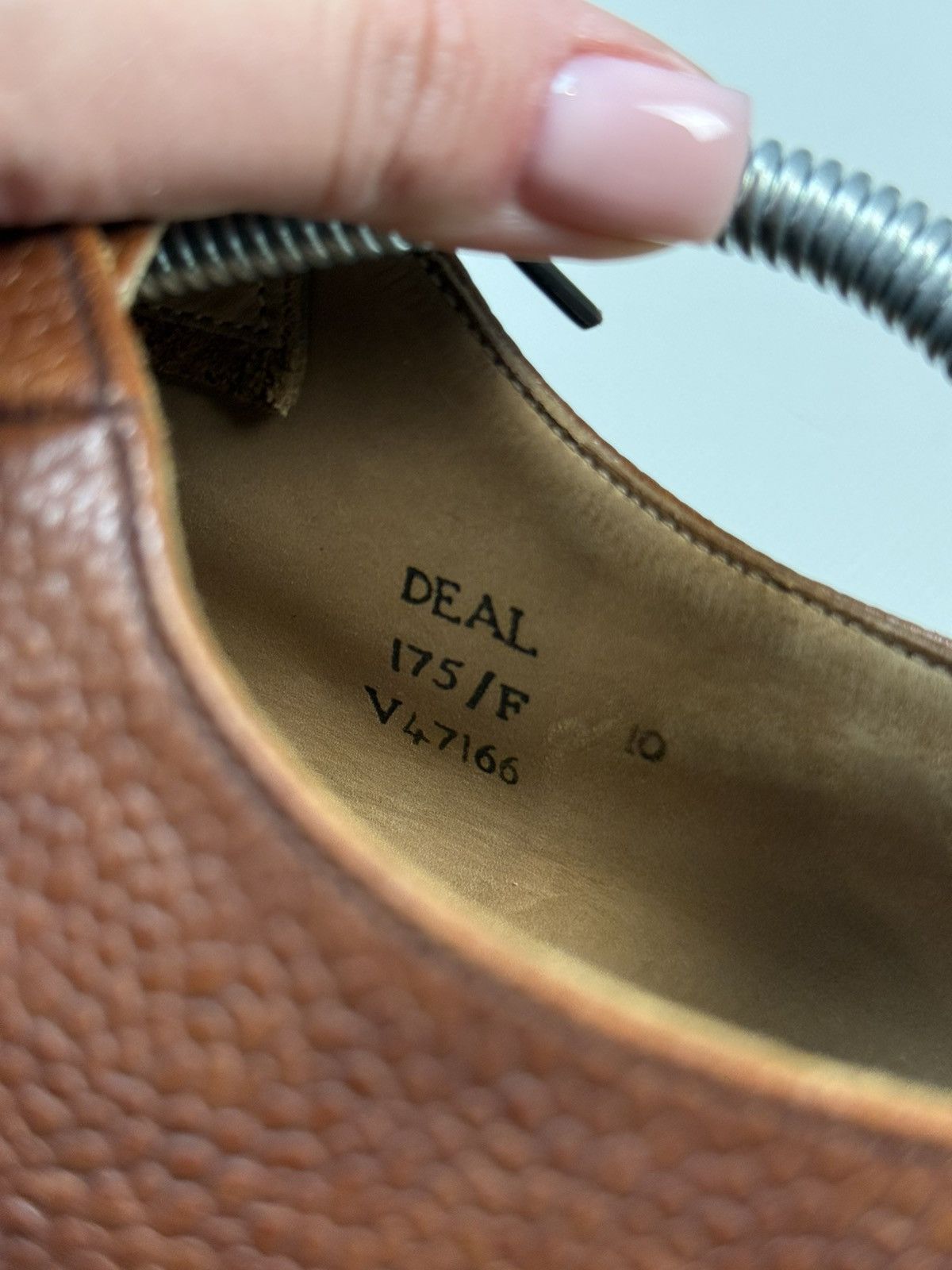 Other Joseph Cheaney Deal Mahogany Grain Leather Derby Shoes Size US 11 / EU 44 - 23 Thumbnail