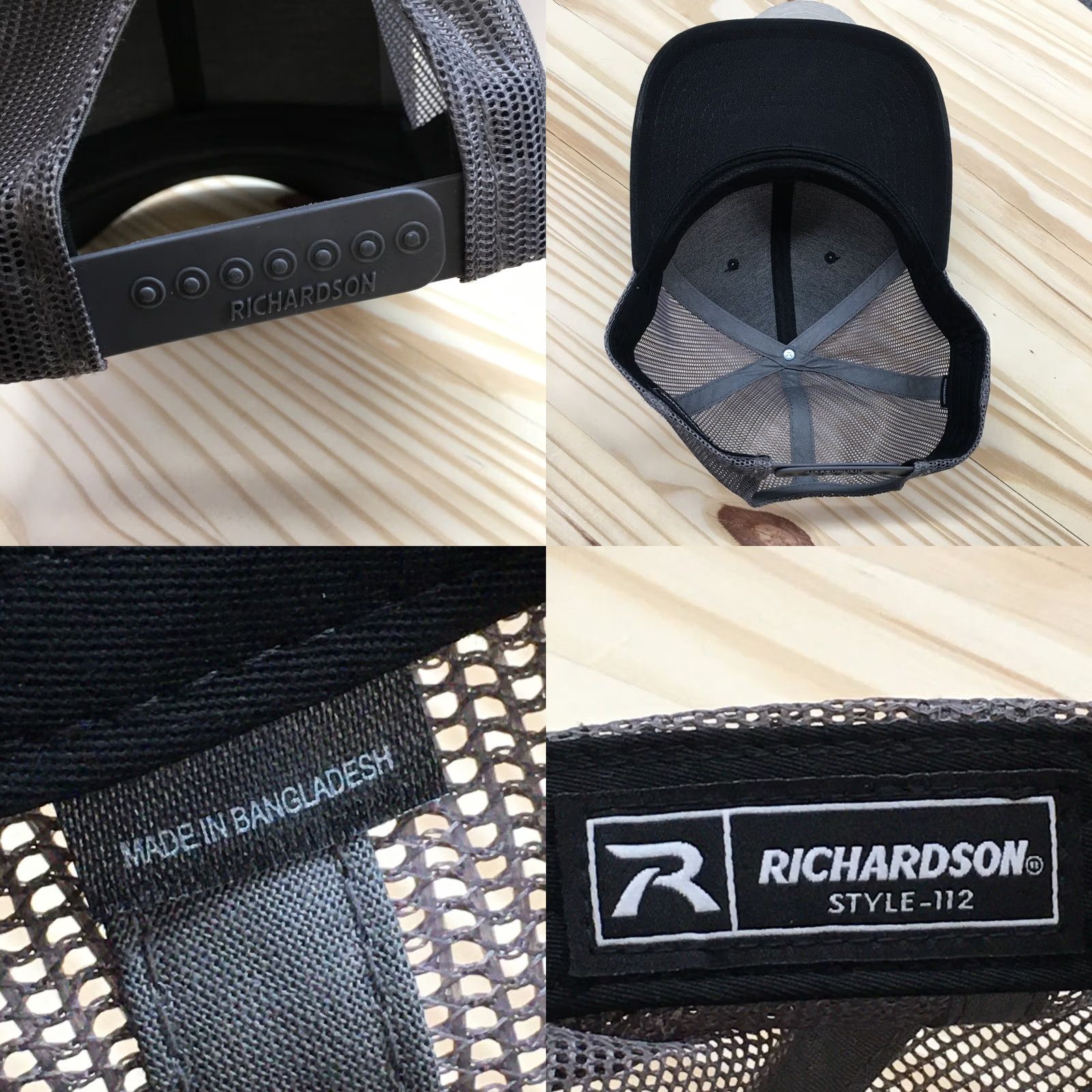 Vintage Richardson Moon Motorsports Trucker Hat Men Black OS Adjustable Embroidered Logo Size ONE SIZE - 8 Thumbnail