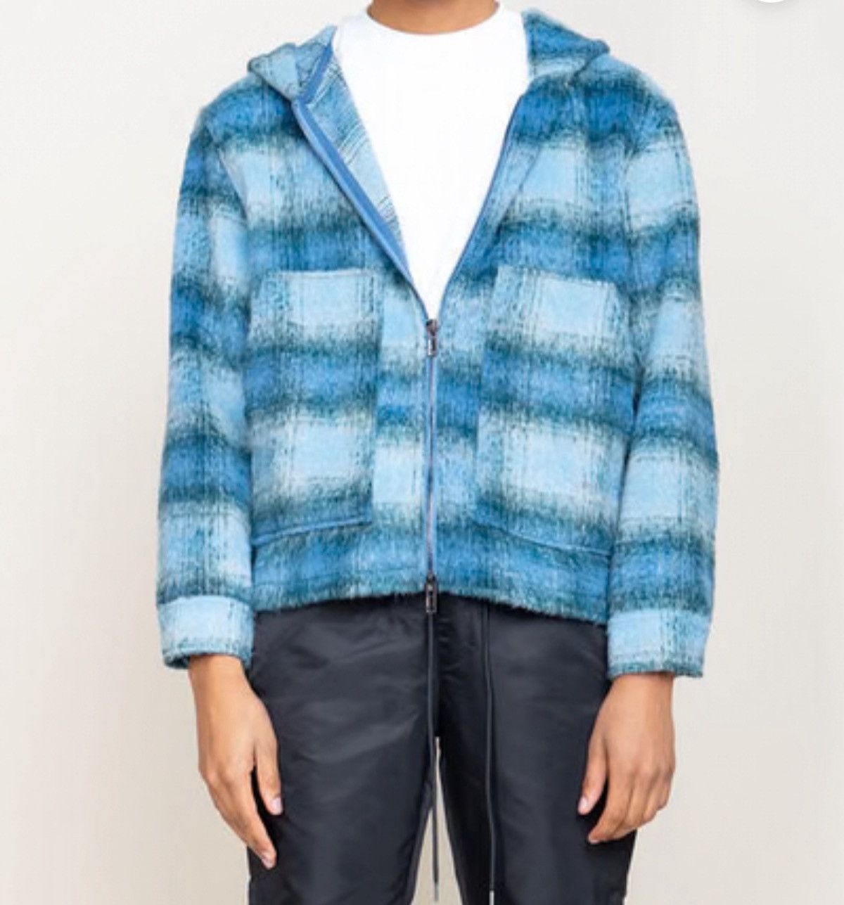 EPTM. EPTM MOHAIR flannel jacket blue Size US S / EU 44-46 / 1 - 4 Thumbnail